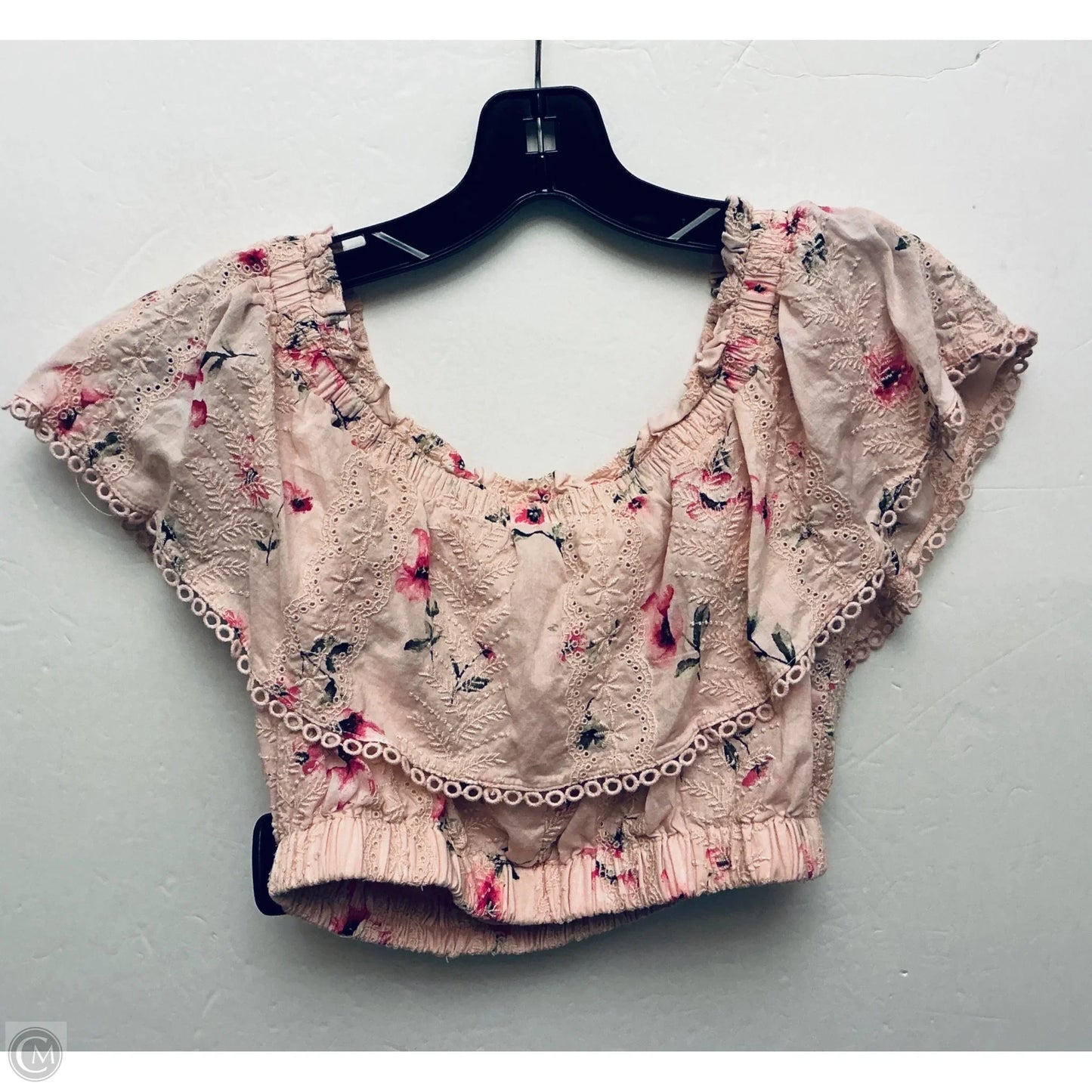 Top Short Sleeve Basic By Forever 21 In Pink, Size: M