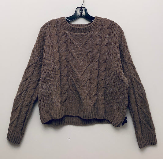 Sweater By Pink Rose In Brown, Size: L