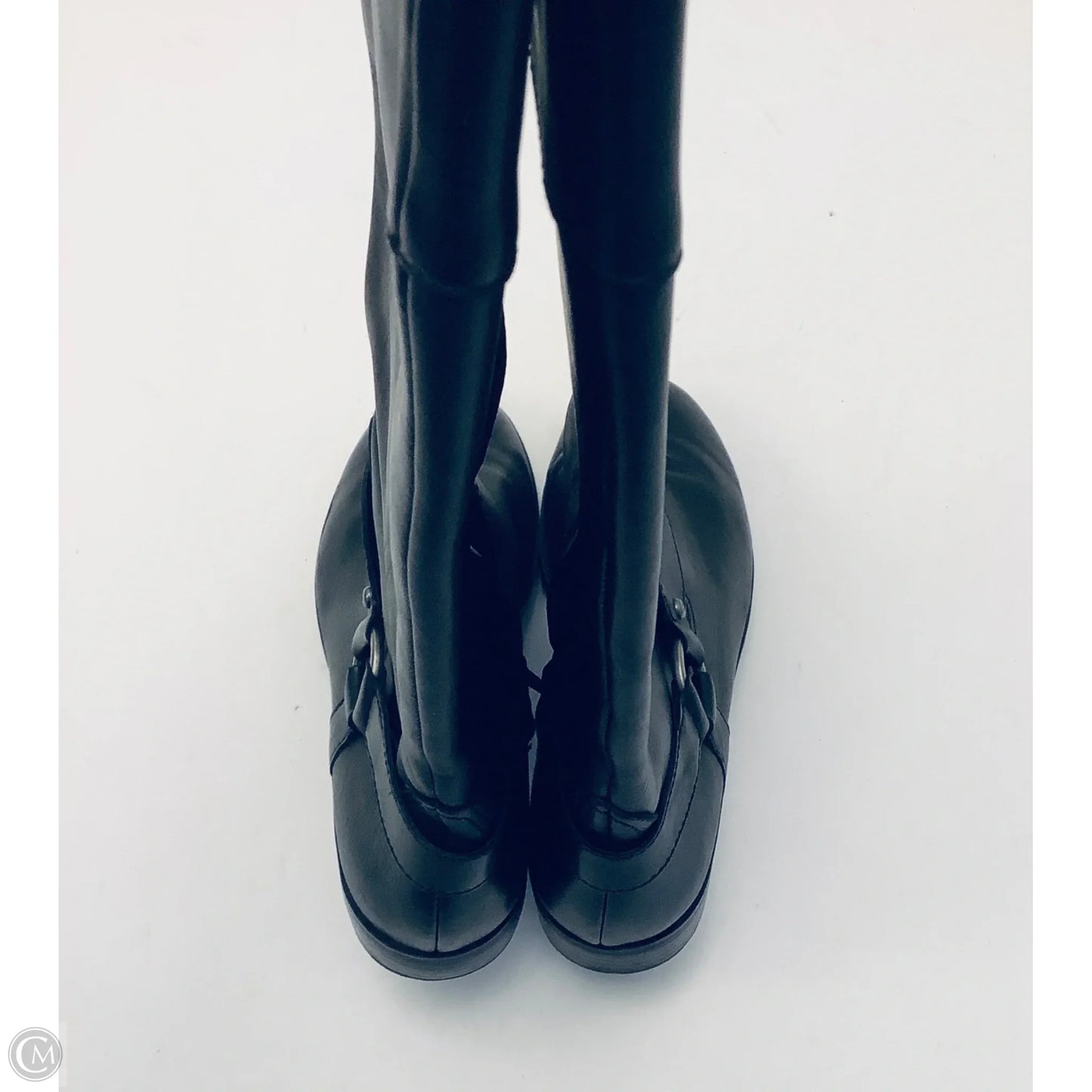 Boots Knee Heels By Lauren By Ralph Lauren In Black, Size: 9.5