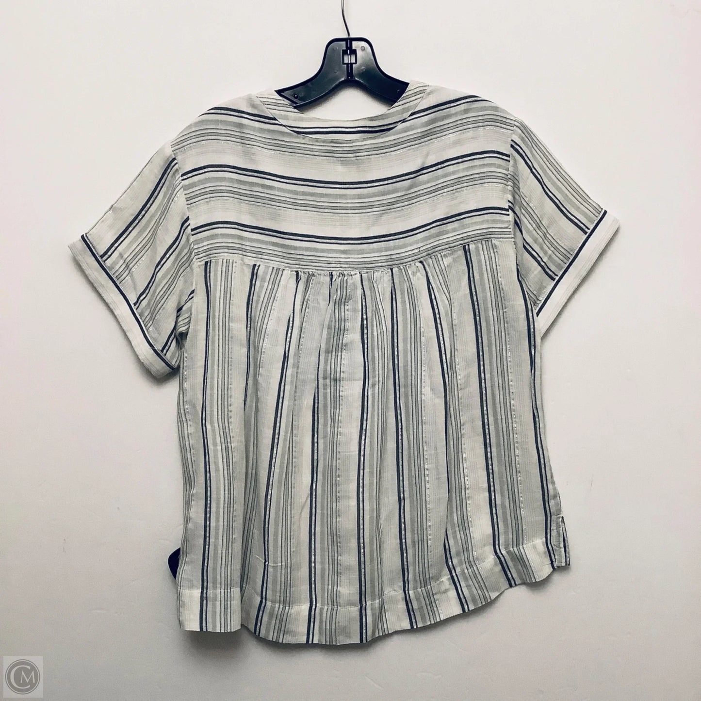 Top Short Sleeve By Lucky Brand In Striped Pattern, Size: S