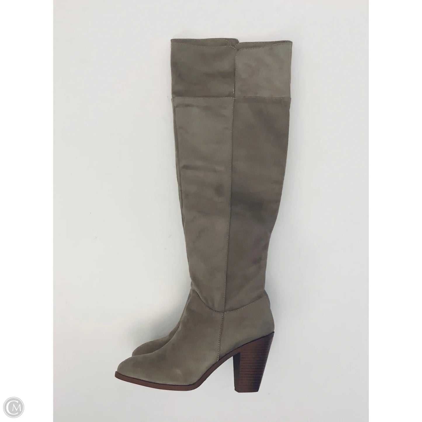 Boots Knee Heels By Qupid In Tan, Size: 7
