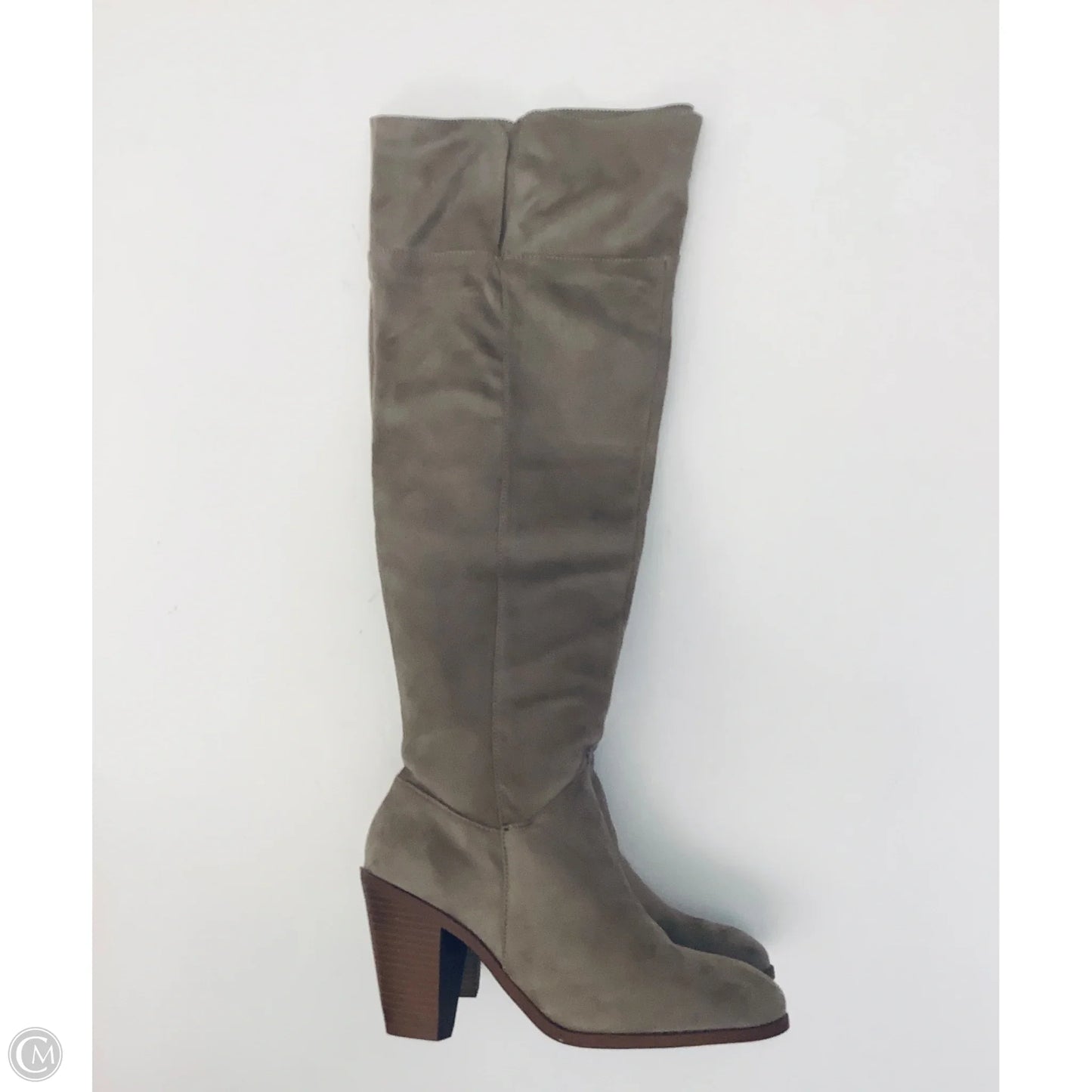 Boots Knee Heels By Qupid In Tan, Size: 7