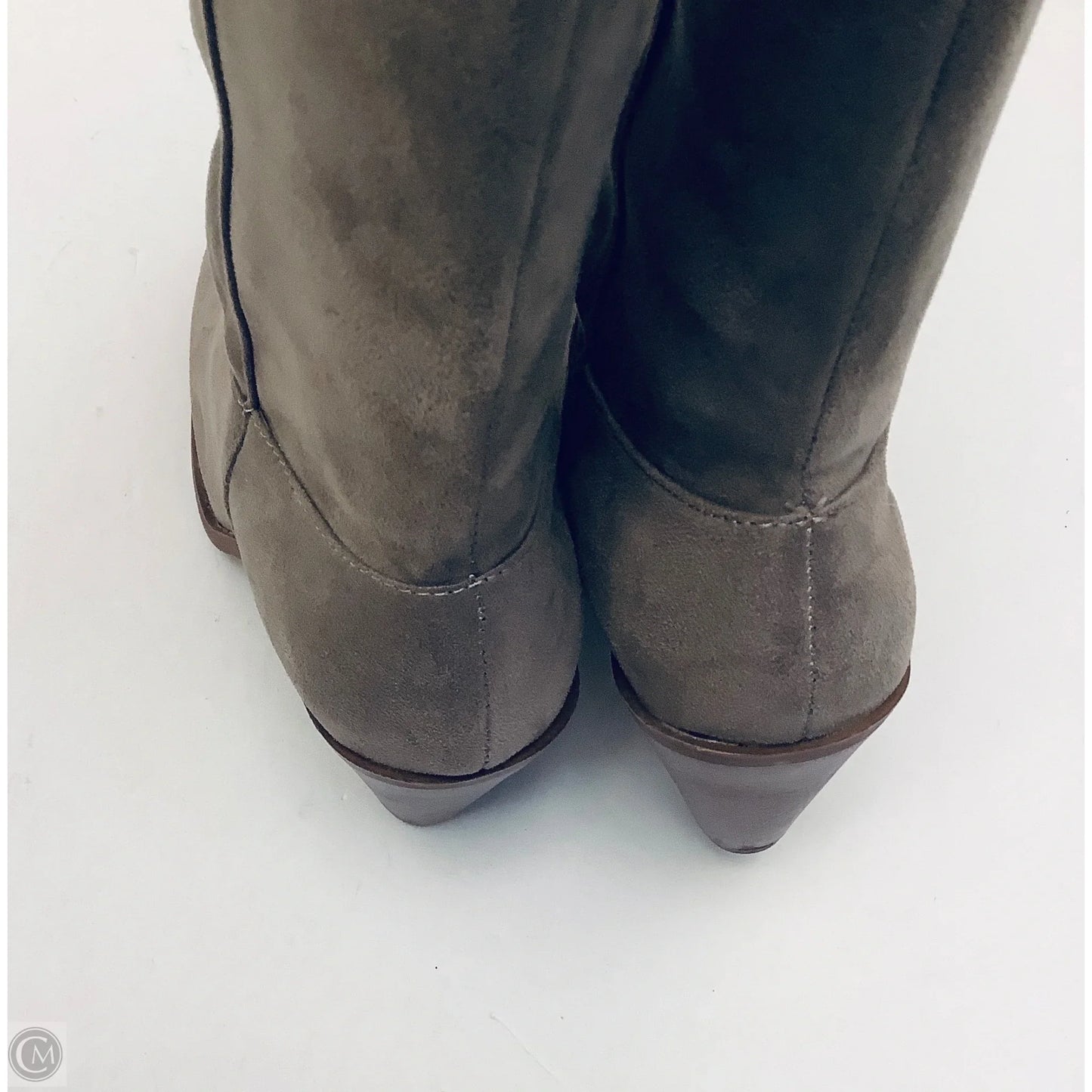 Boots Knee Heels By Qupid In Tan, Size: 7