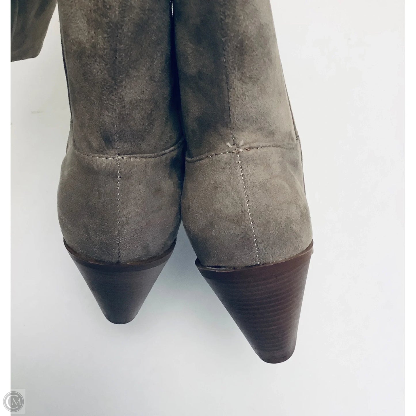 Boots Knee Heels By Qupid In Tan, Size: 7