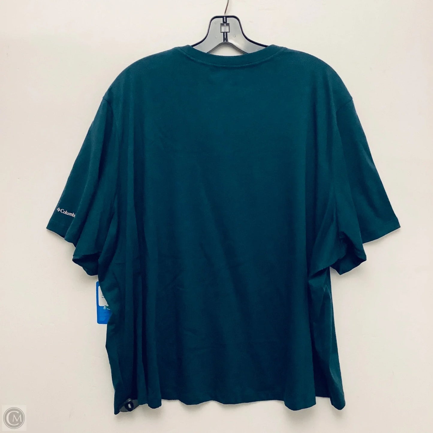 Top Short Sleeve By Columbia In Teal, Size: 3x