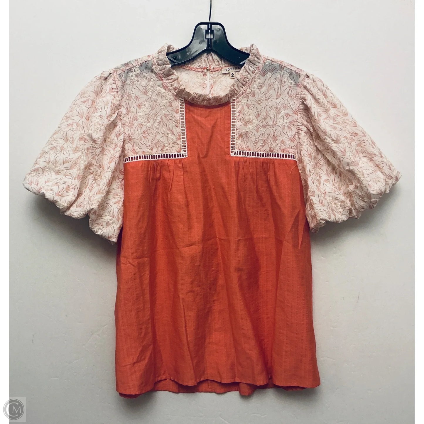 Top Short Sleeve By Jodifl In Floral Print, Size: M