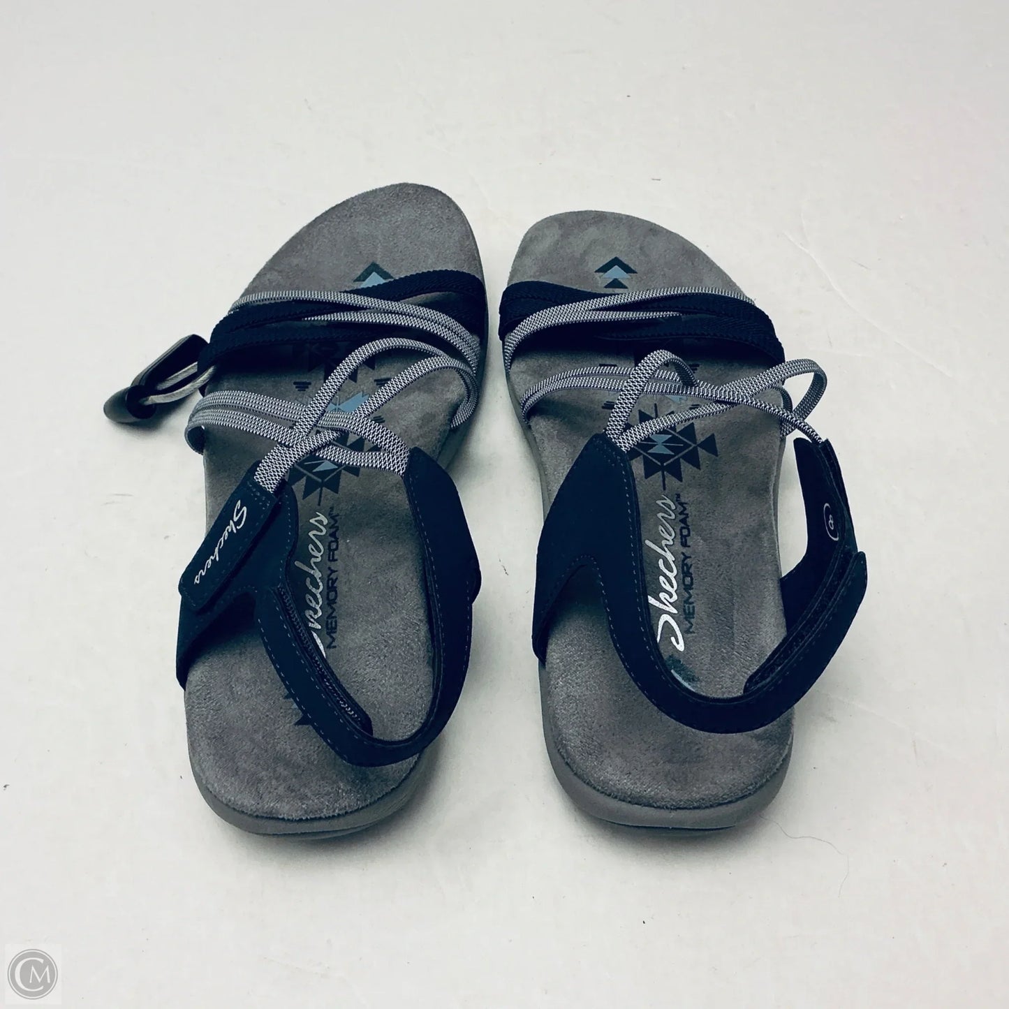 Sandals Flats By Skechers In Grey, Size: 8