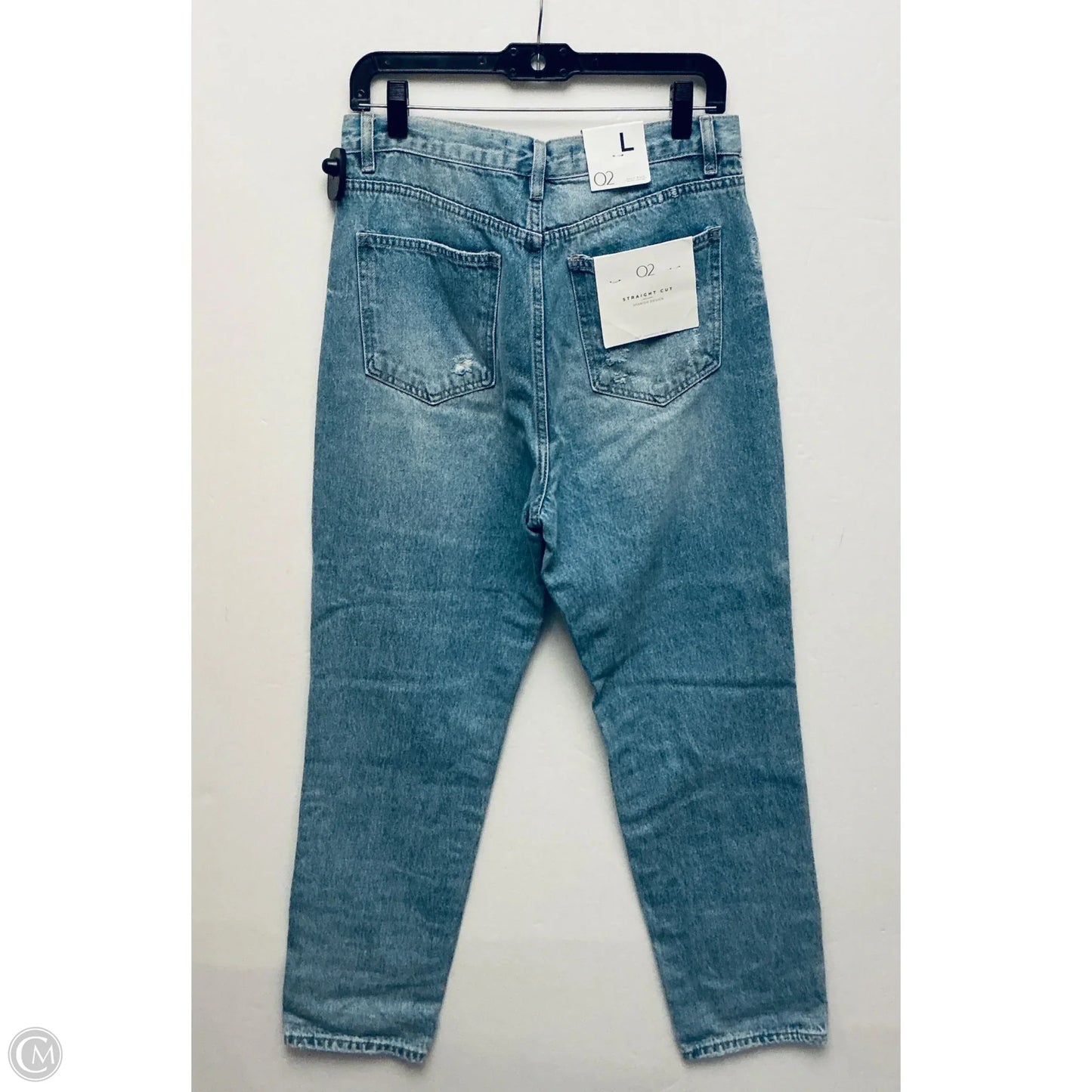 Jeans Straight By Clothes Mentor In Blue Denim, Size: L