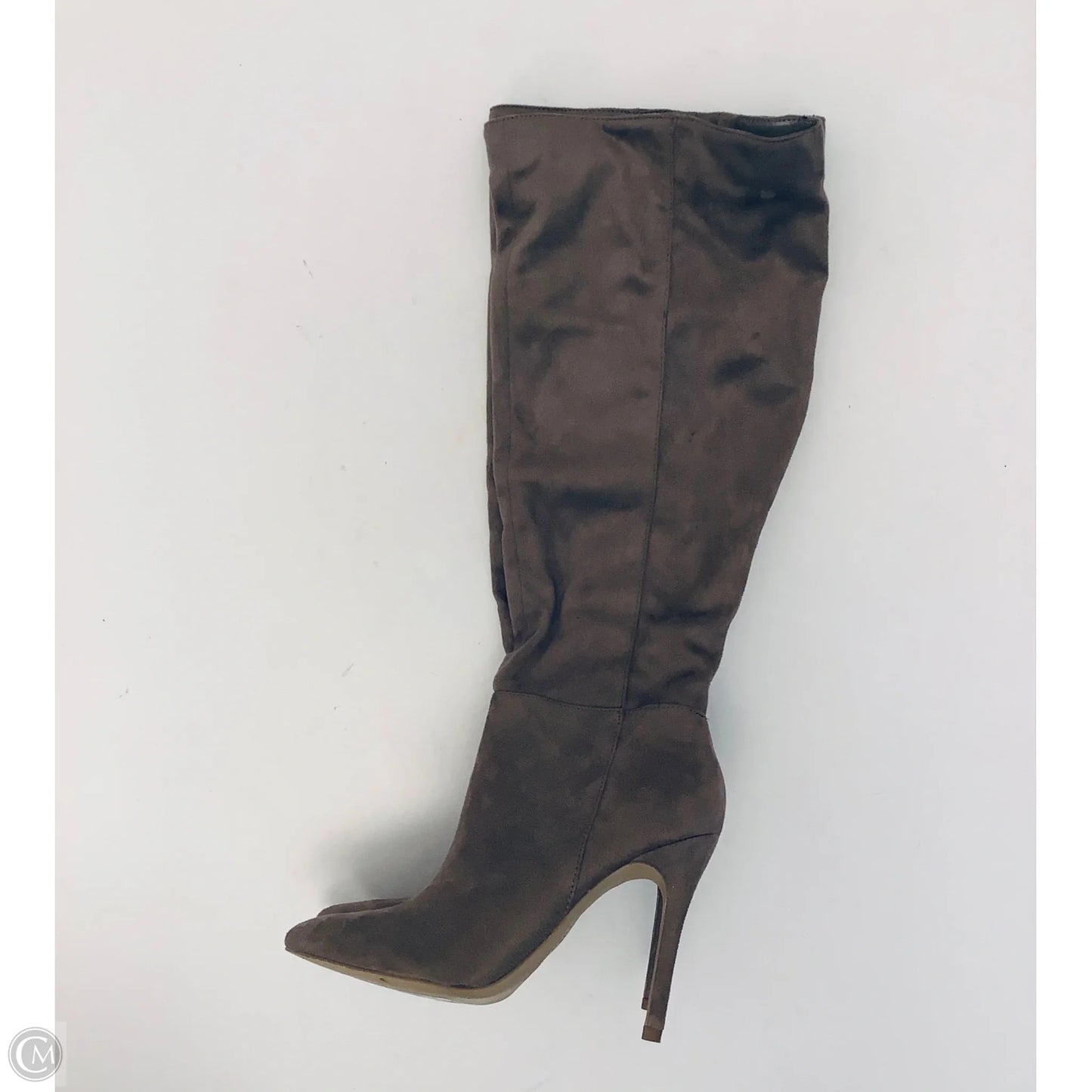 Boots Knee Heels By Charles By Charles David In Taupe, Size: 7.5