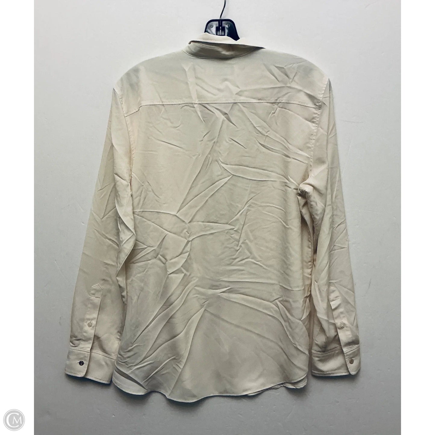 Top Long Sleeve By Lauren By Ralph Lauren In Cream, Size: L