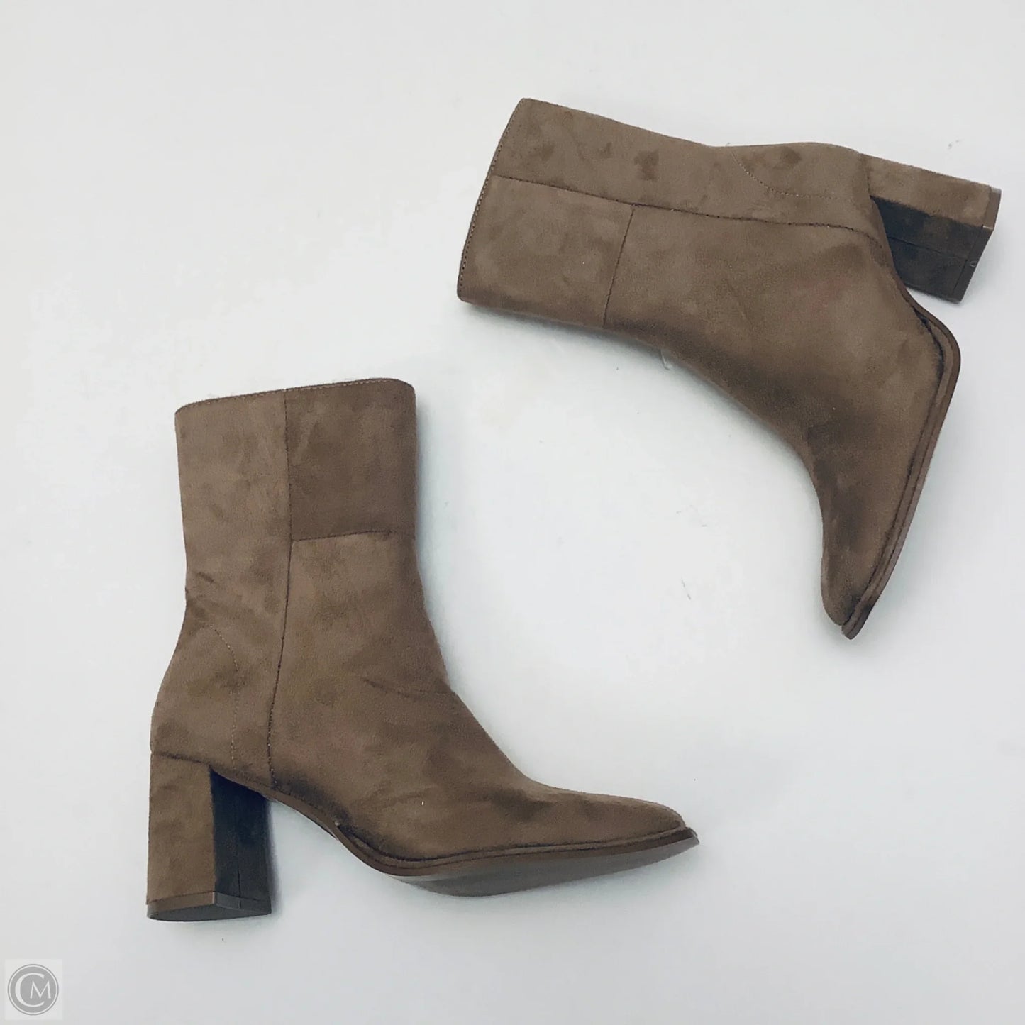 Boots Ankle Heels By Madden Girl In Taupe, Size: 6