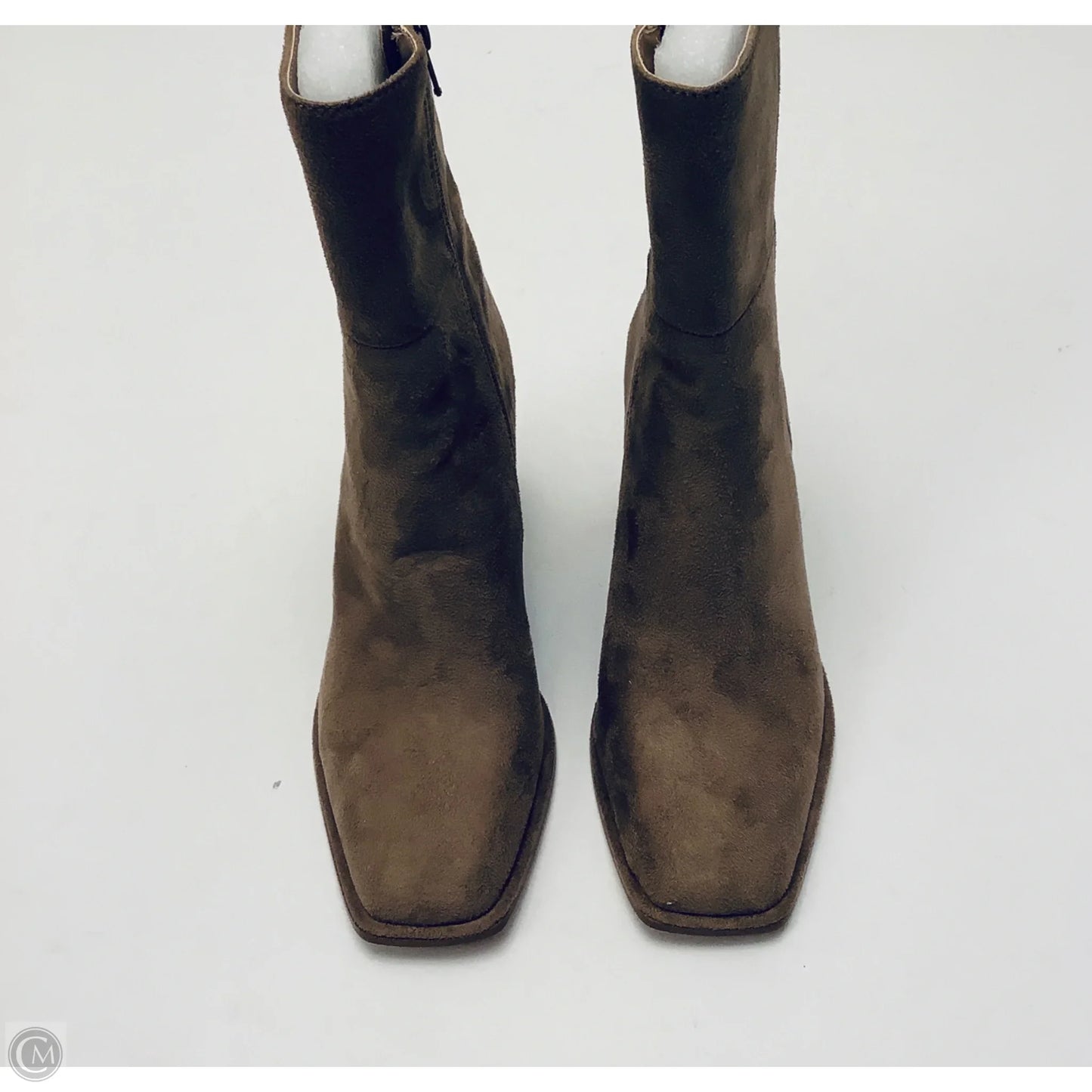 Boots Ankle Heels By Madden Girl In Taupe, Size: 6