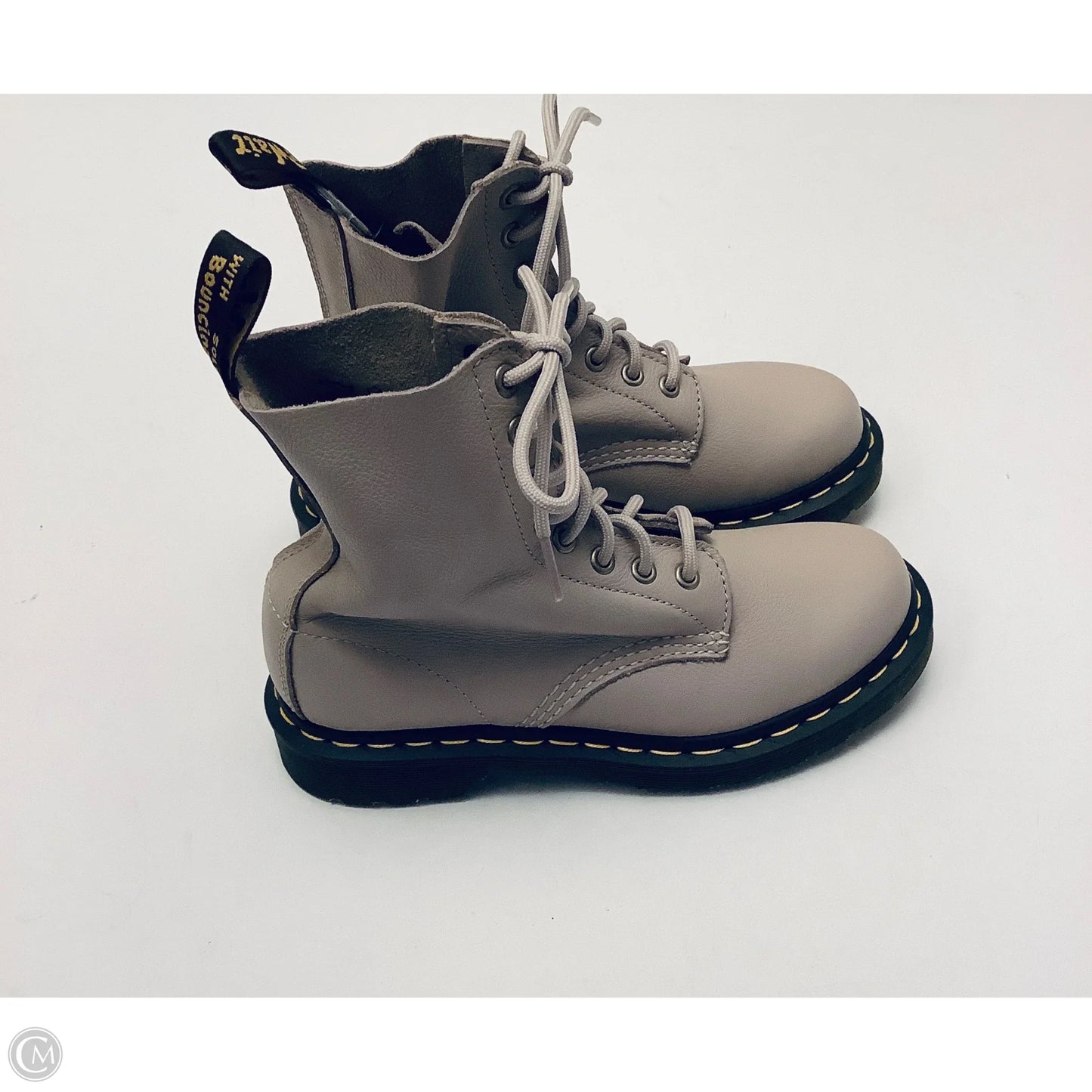Boots Ankle Flats By Dr Martens In Beige, Size: 6