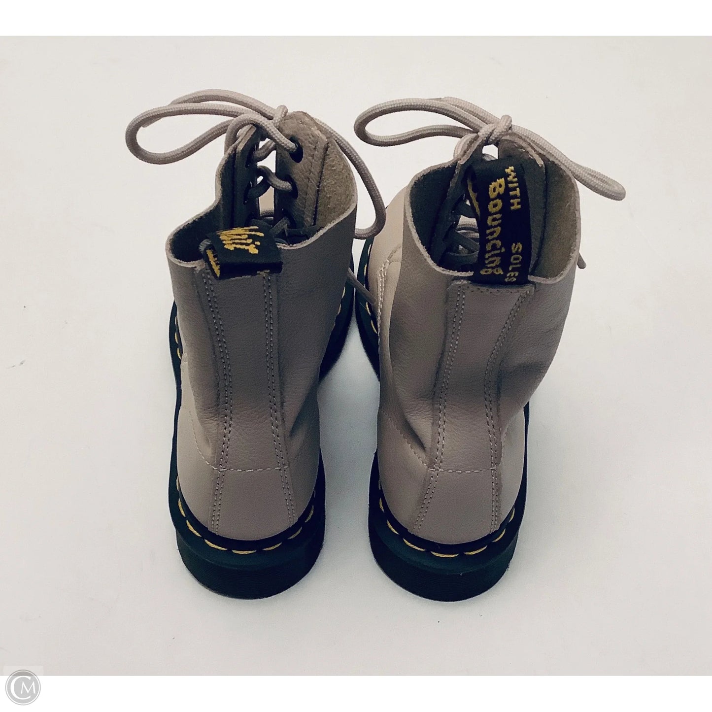 Boots Ankle Flats By Dr Martens In Beige, Size: 6