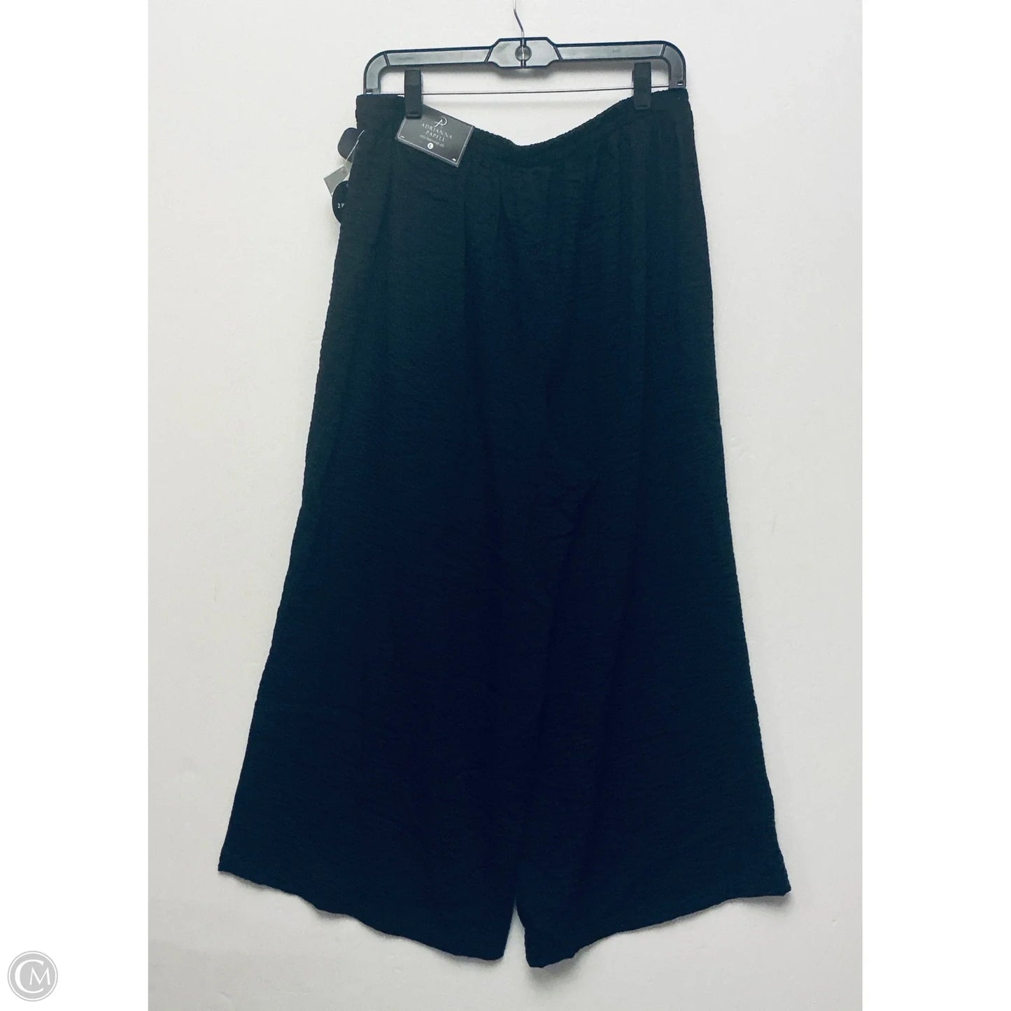 Pants Wide Leg By Adrianna Papell In Black, Size: L