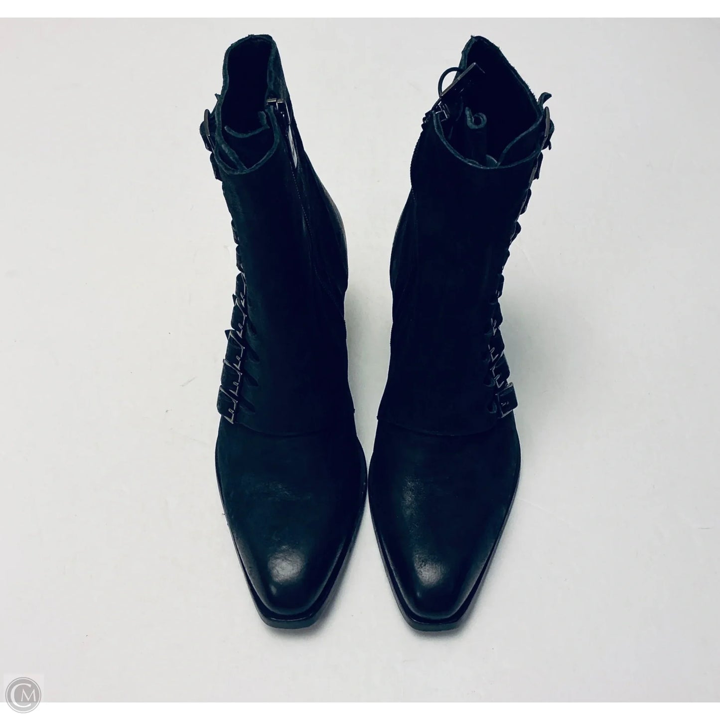 Boots Ankle Heels By Cma In Black, Size: 7