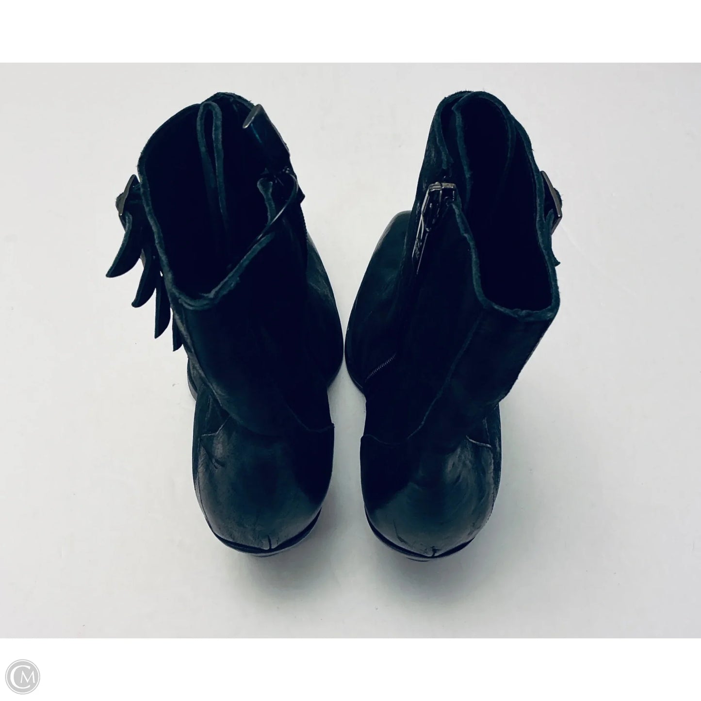 Boots Ankle Heels By Cma In Black, Size: 7