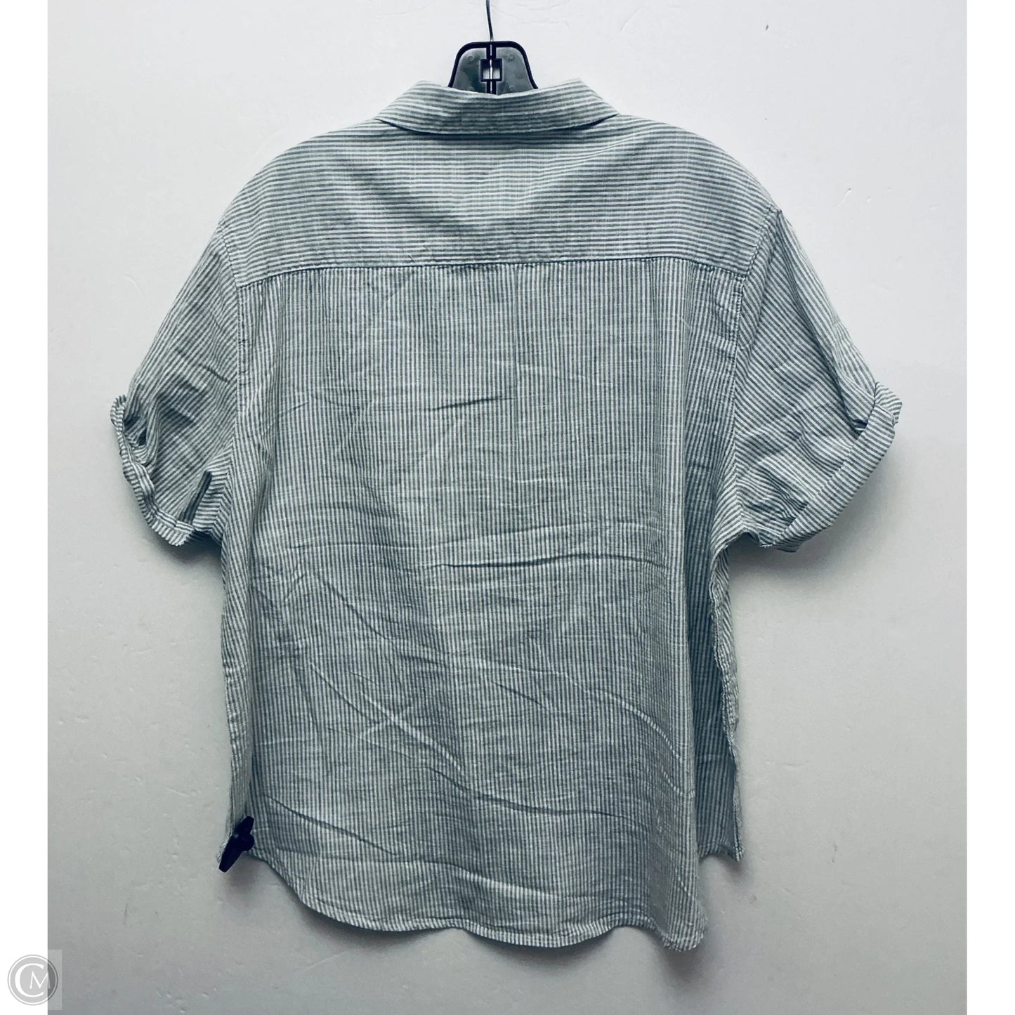 Top Short Sleeve By Cmc In Striped Pattern, Size: L