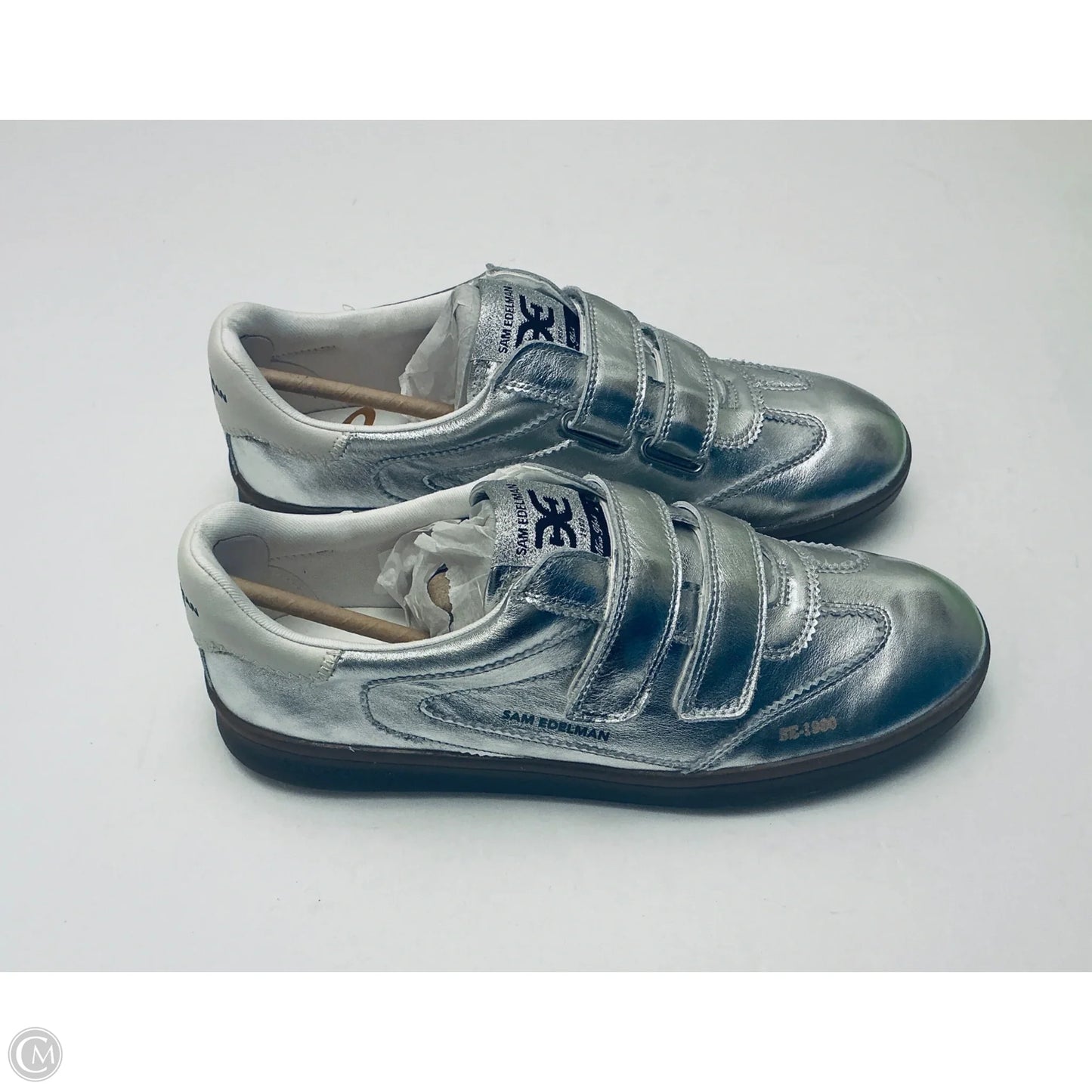 Shoes Sneakers By Sam Edelman In Silver, Size: 9