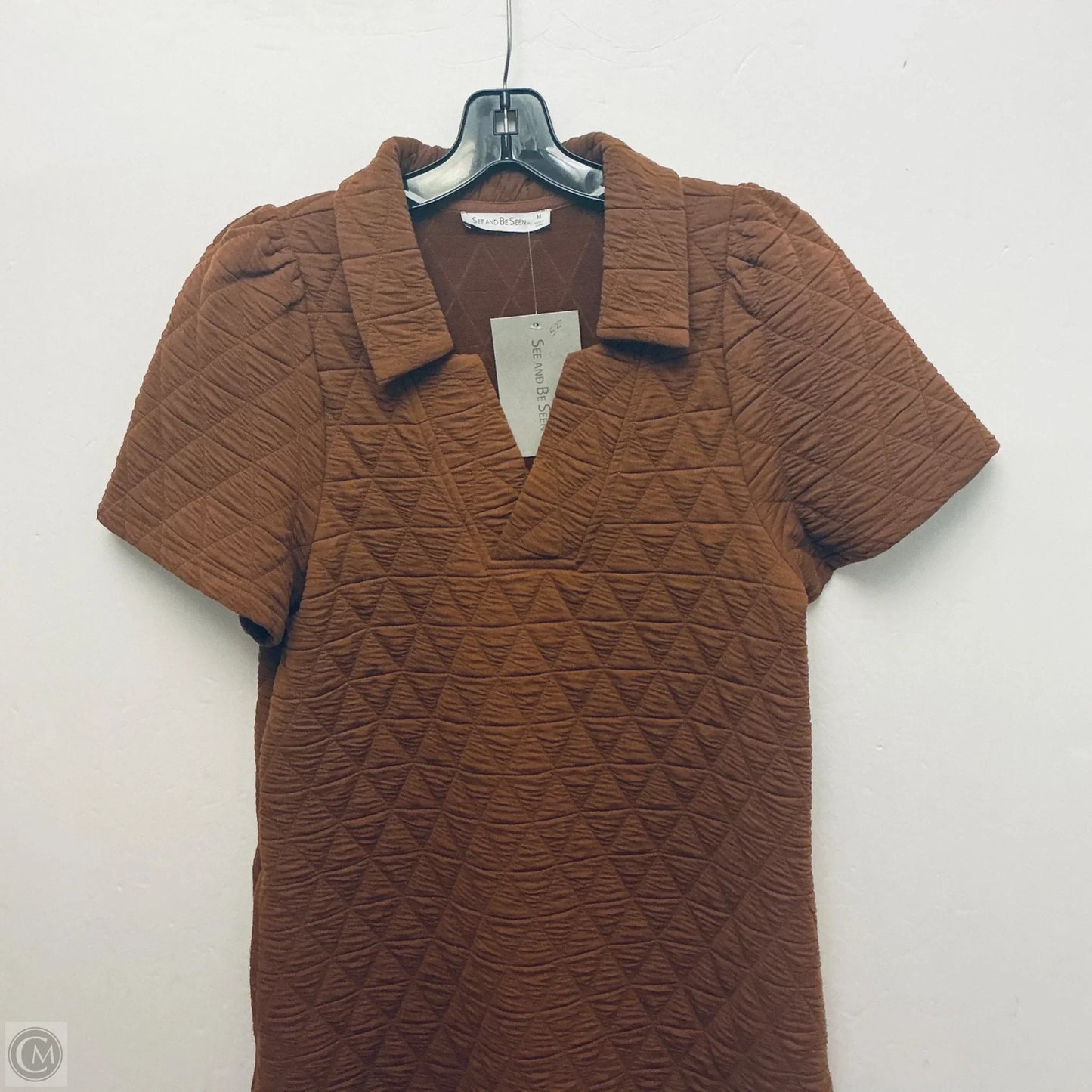 Dress Casual Short By See And Be Seen In Brown, Size: M