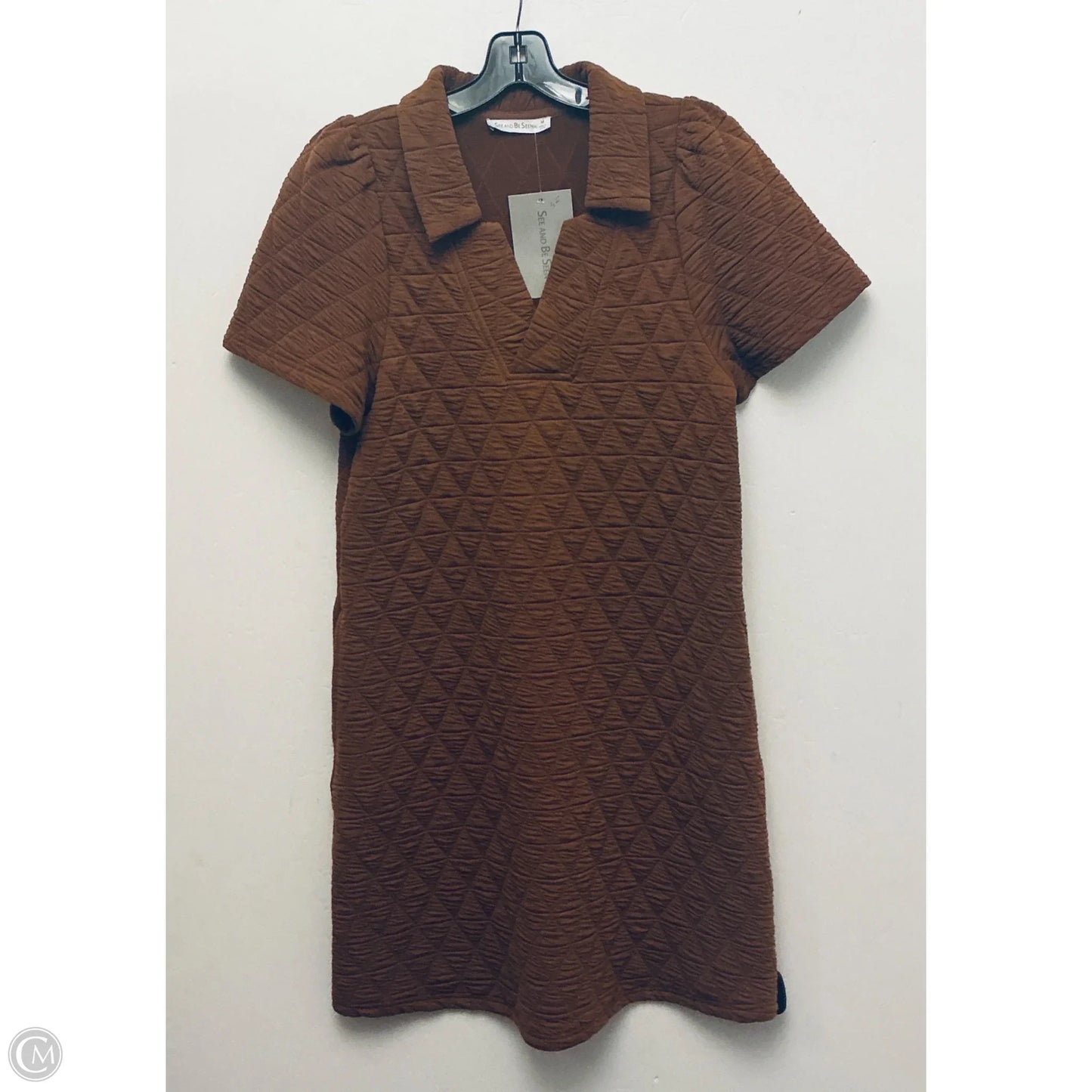 Dress Casual Short By See And Be Seen In Brown, Size: M