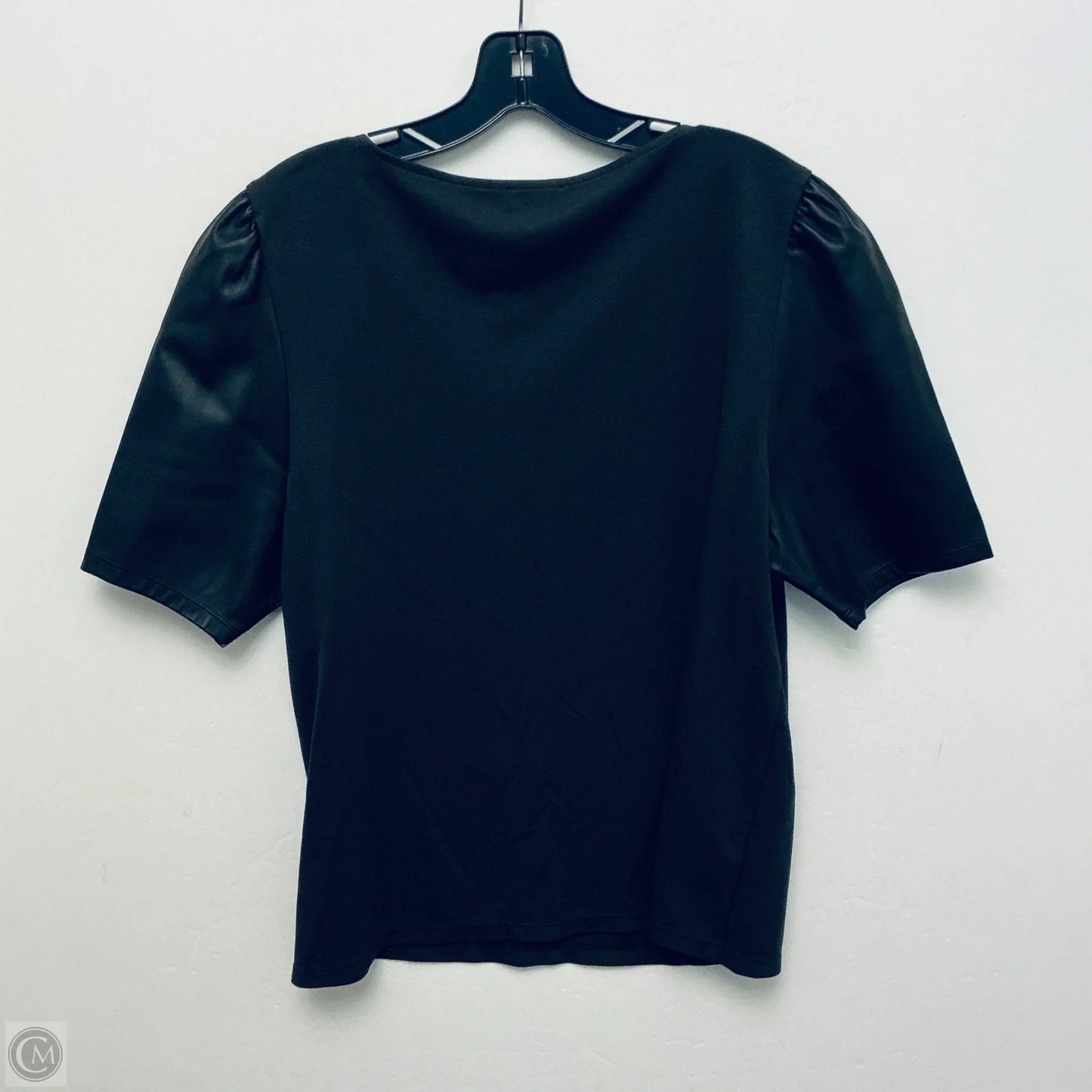 Top Short Sleeve By Ann Taylor In Black, Size: L