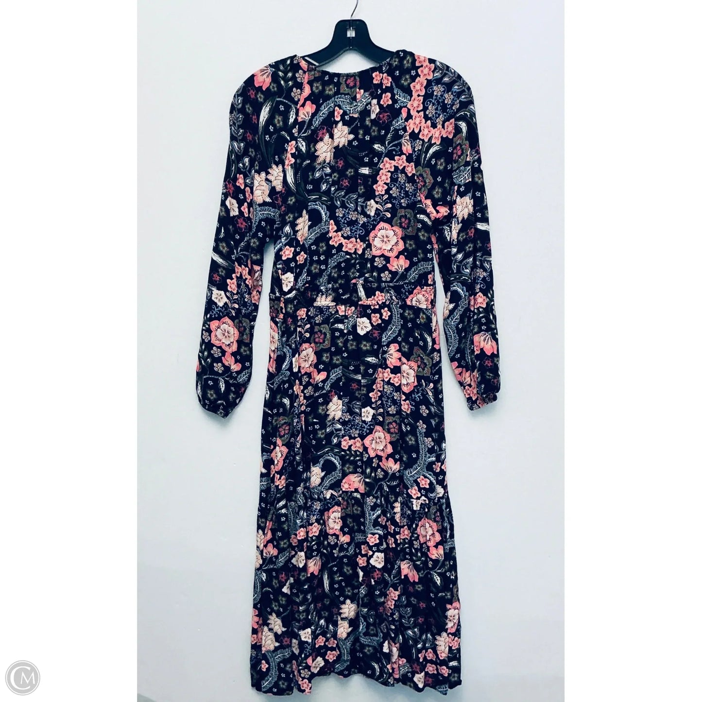 Dress Casual Maxi By Loft In Navy, Size: L