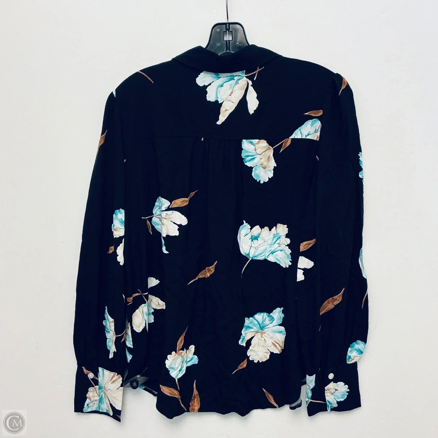 Top Long Sleeve By Ann Taylor In Black, Size: L