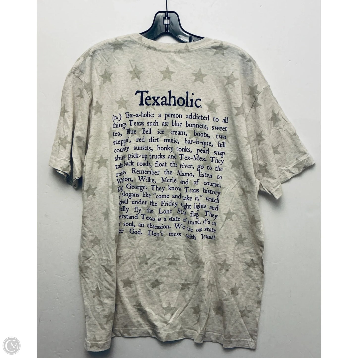 Top Short Sleeve Basic By Clothes Mentor In Beige, Size: Xl