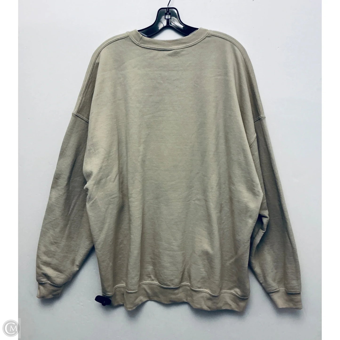 Sweatshirt Crewneck By Clothes Mentor In Tan, Size: Xl