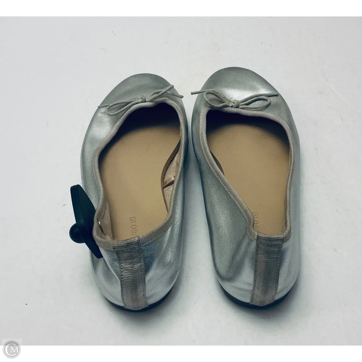 Shoes Flats By Global Work In Silver, Size: 6.5