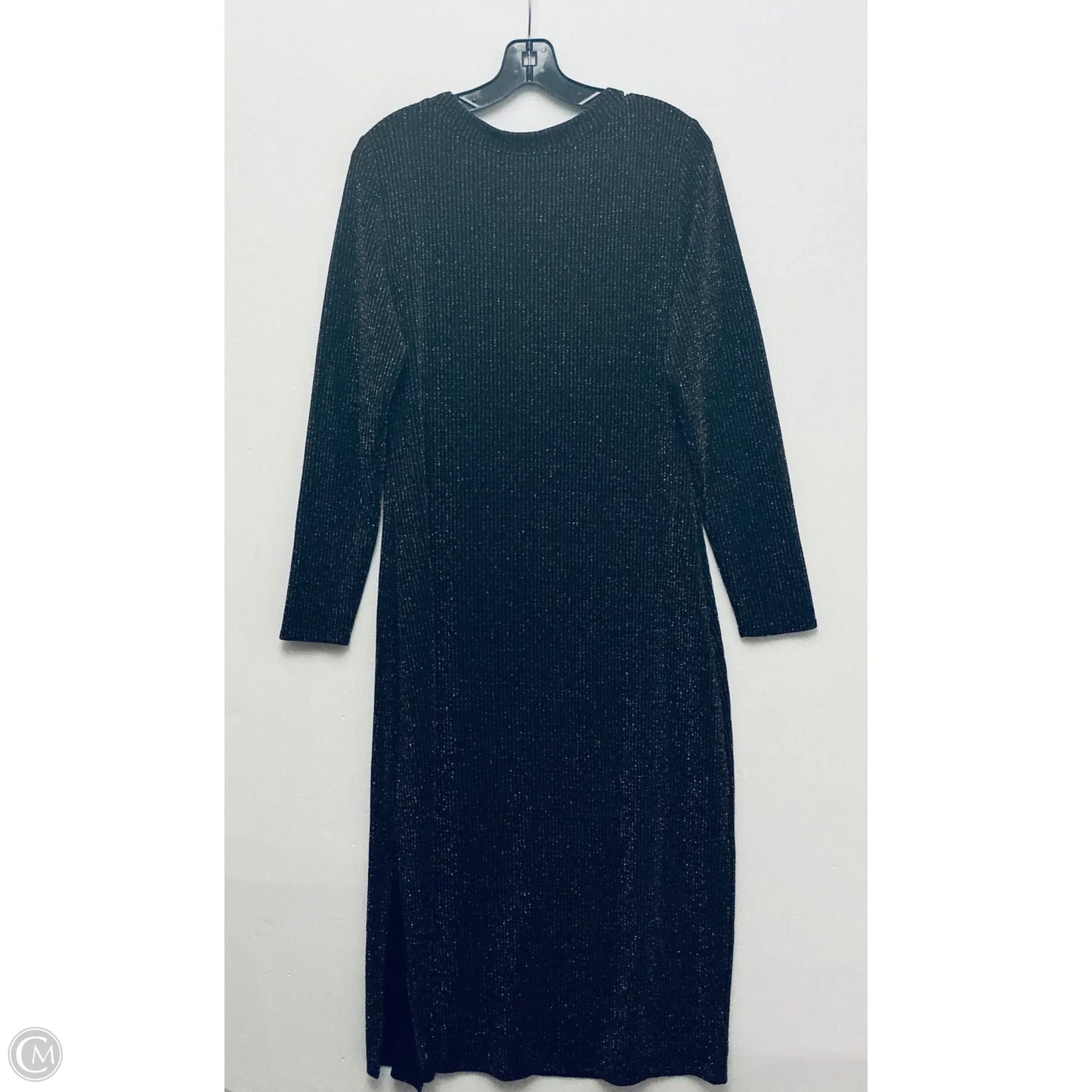 Dress Casual Midi By Loft In Black, Size: M