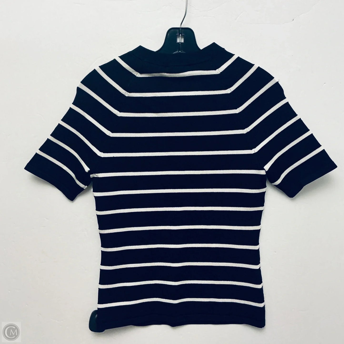 Top Short Sleeve By White House Black Market In Striped Pattern, Size: S