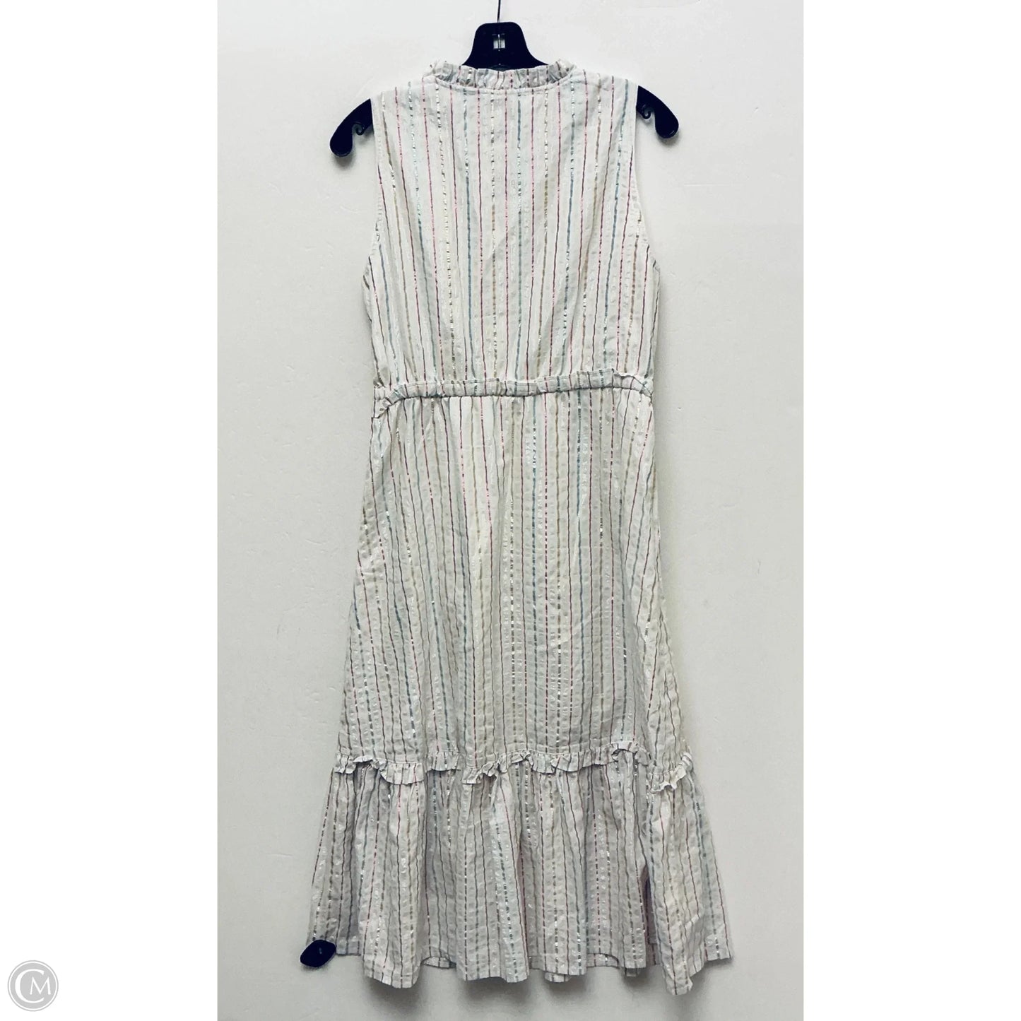 Dress Casual Midi By J. Crew In Striped Pattern, Size: M