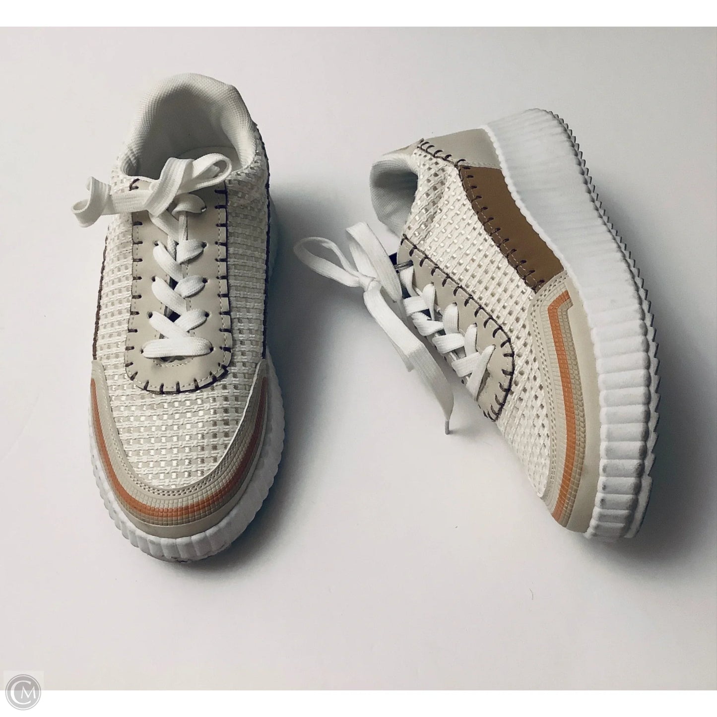 Shoes Sneakers Platform By Qupid In Beige, Size: 9