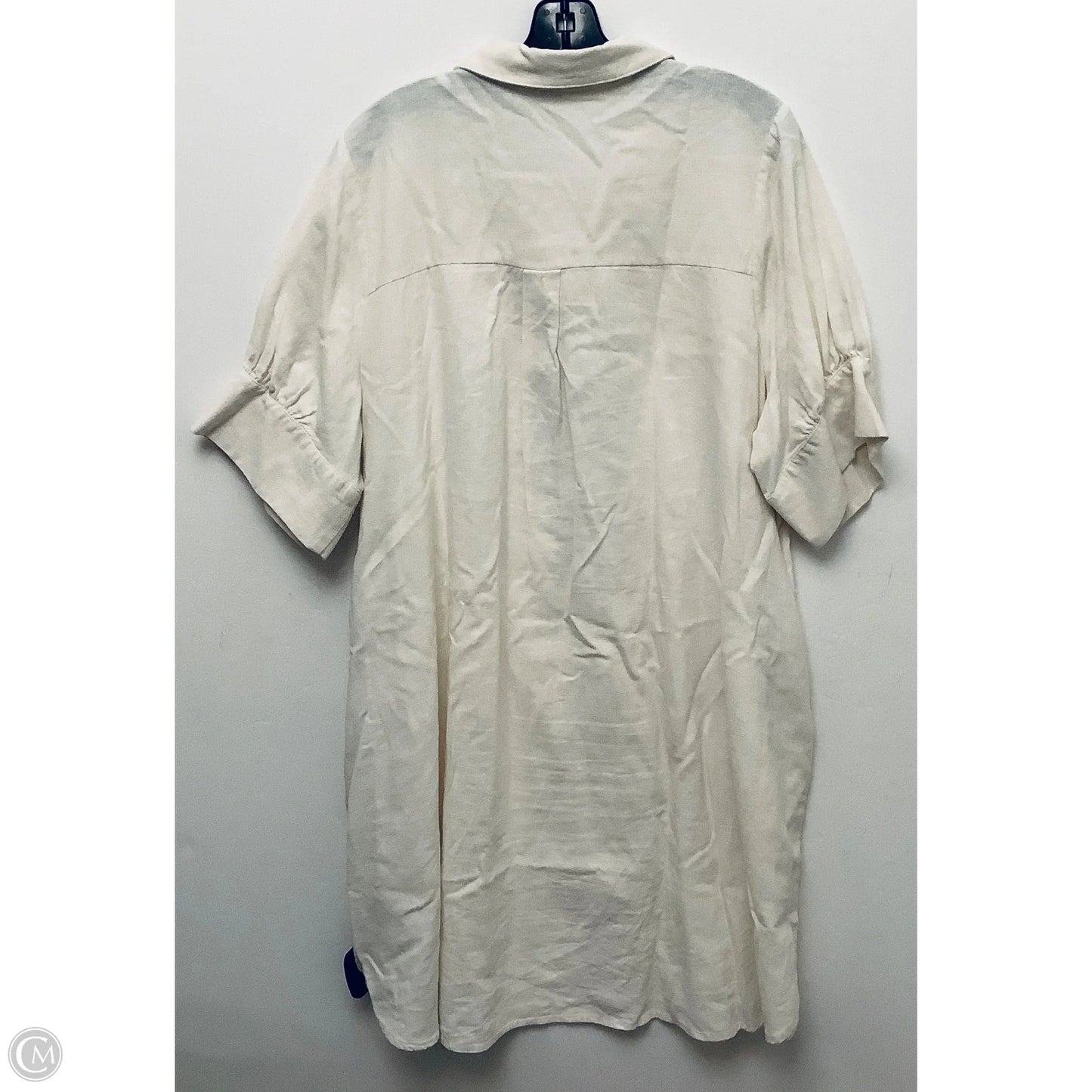 Dress Casual Midi By Old Navy In Cream, Size: Xxl