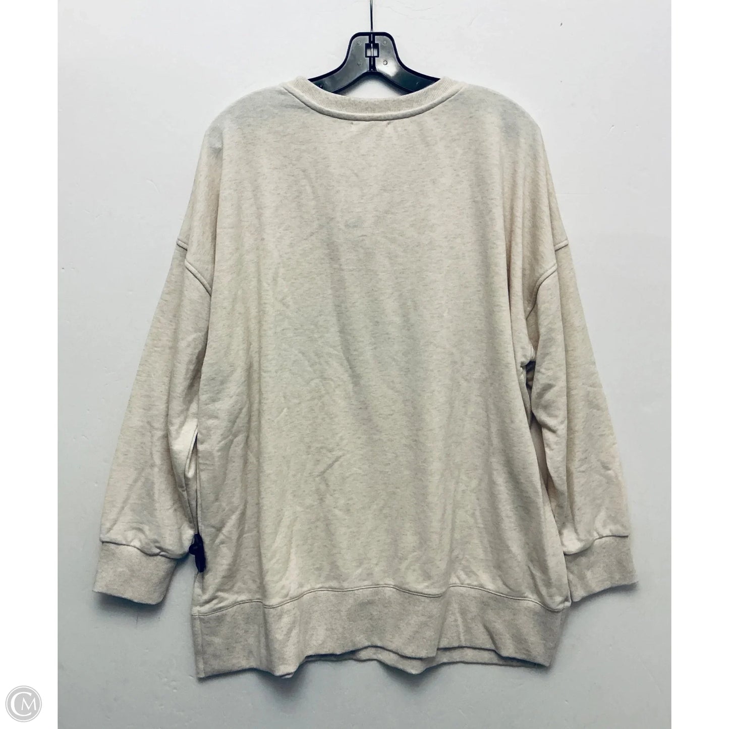 Sweatshirt Crewneck By Cme In Cream, Size: Xxl