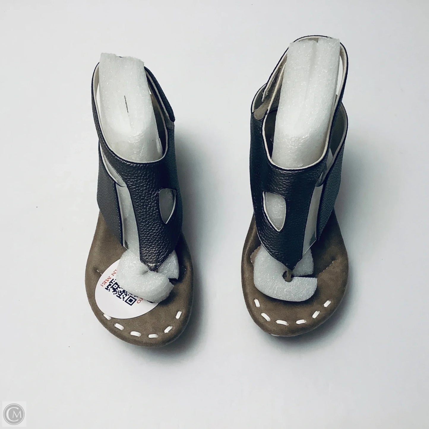 Sandals Heels Platform By Cme In Silver, Size: 8