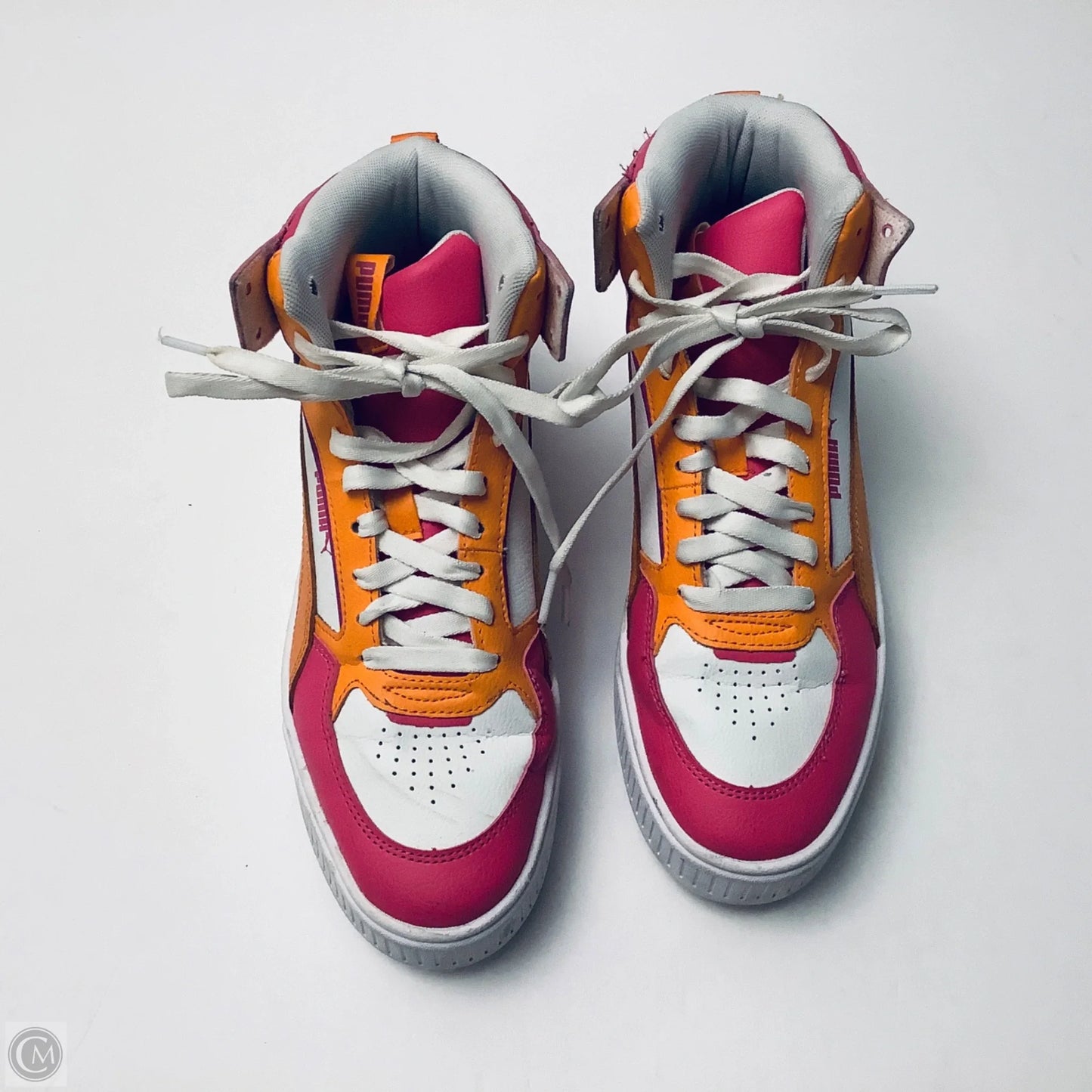 Shoes Sneakers Platform By Puma In Orange & Pink, Size: 7