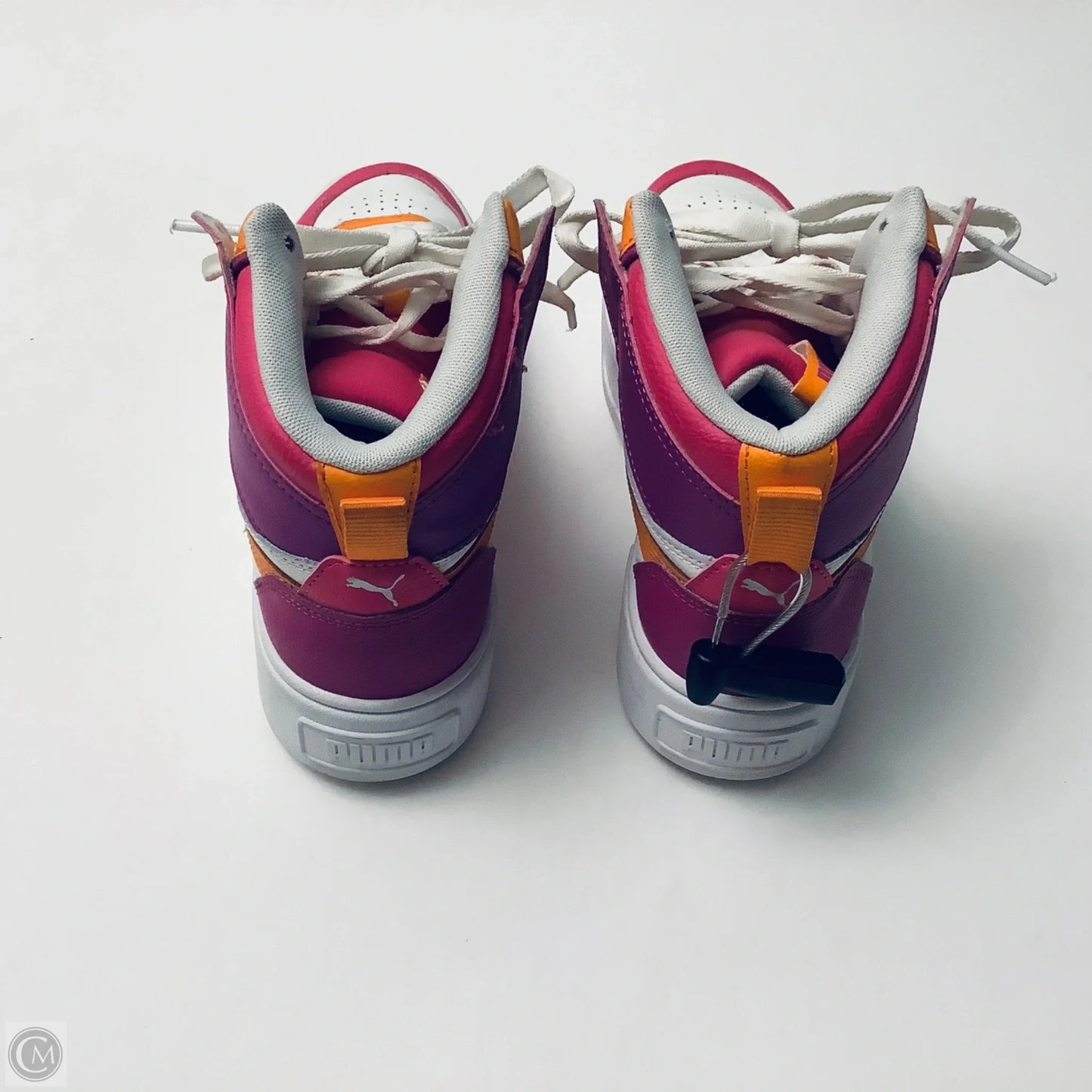 Shoes Sneakers Platform By Puma In Orange & Pink, Size: 7