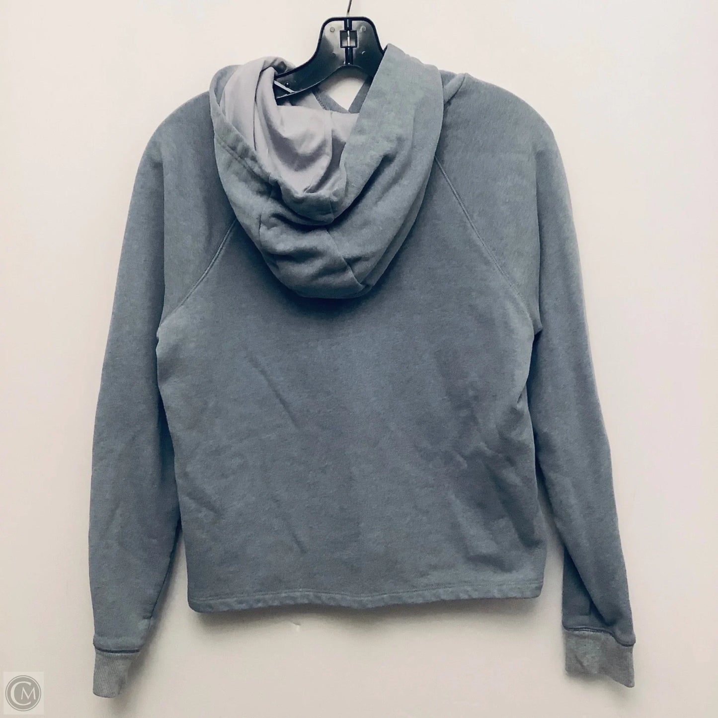 Sweatshirt Hoodie By Under Armour In Grey, Size: M