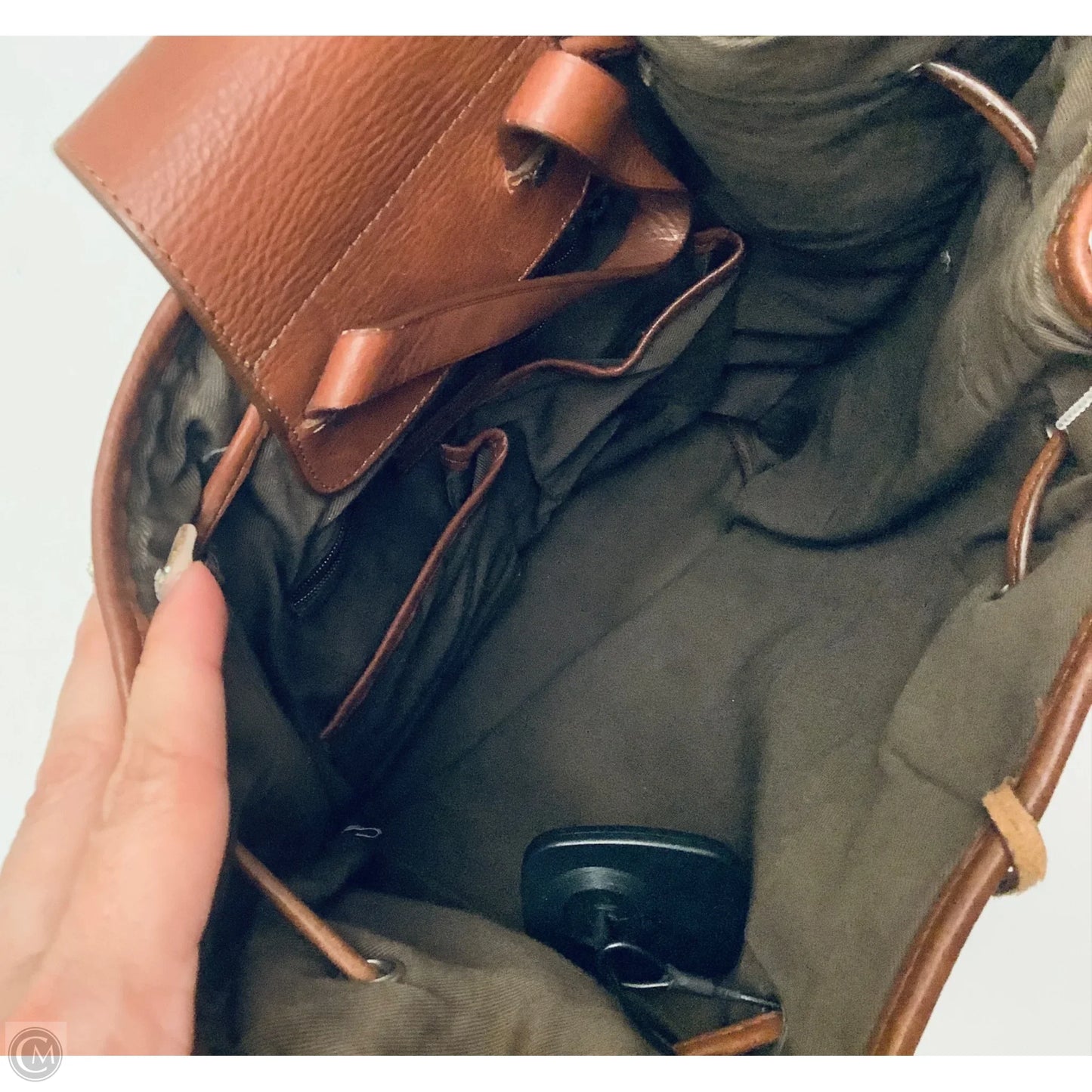 Handbag Leather By Sundance, Size: Medium