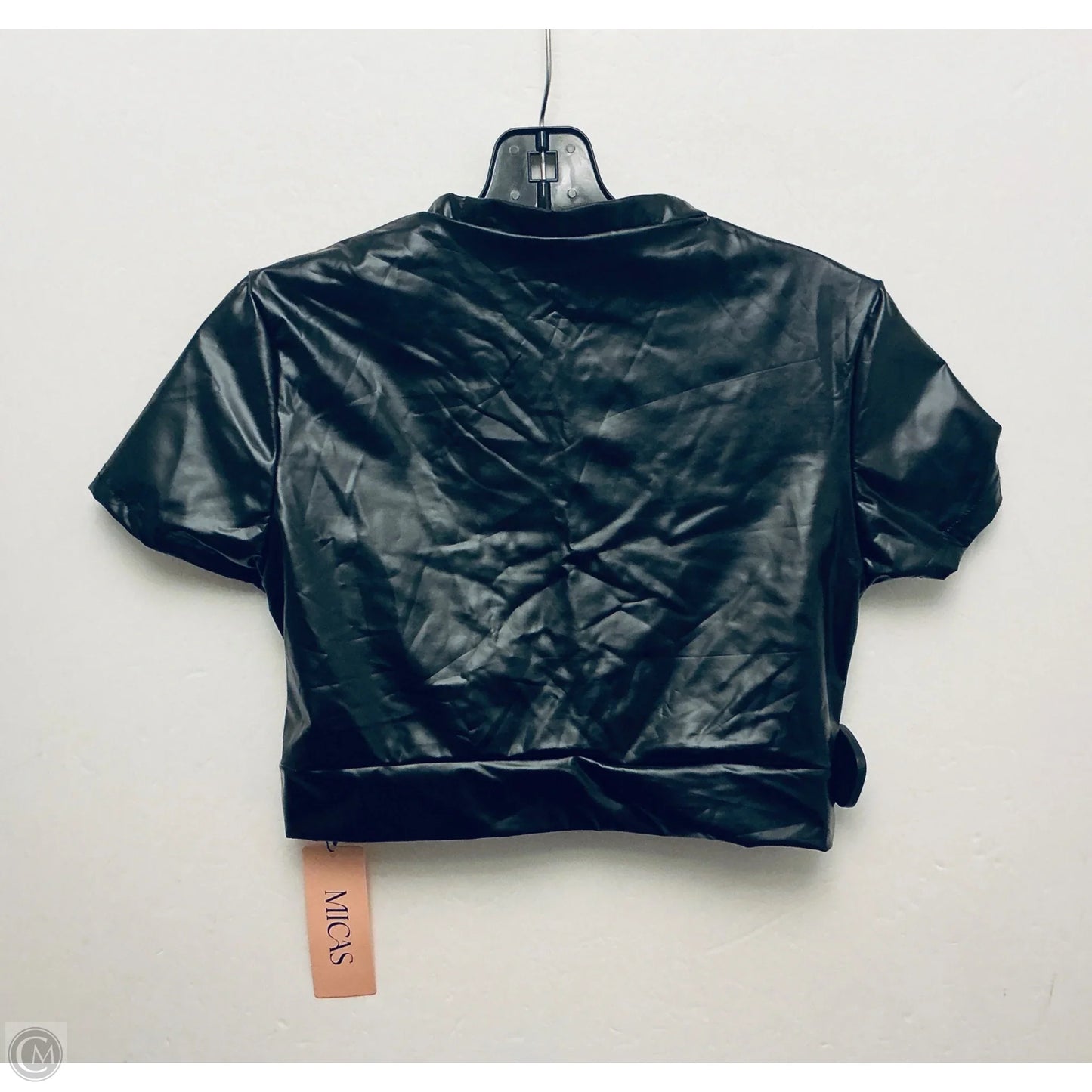 Top Short Sleeve By Micas In Black, Size: S