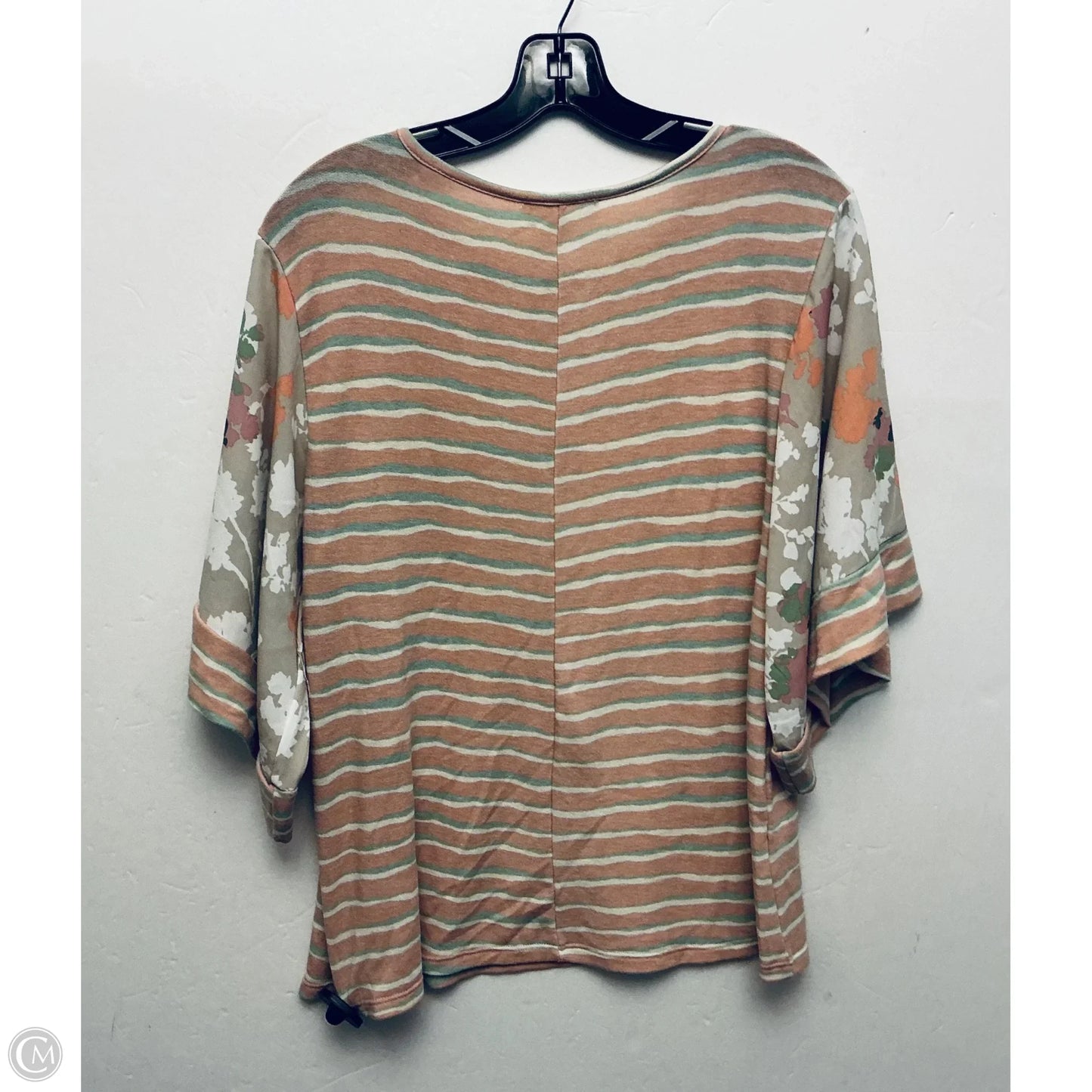 Top Short Sleeve By Clothes Mentor In Striped Pattern, Size: S