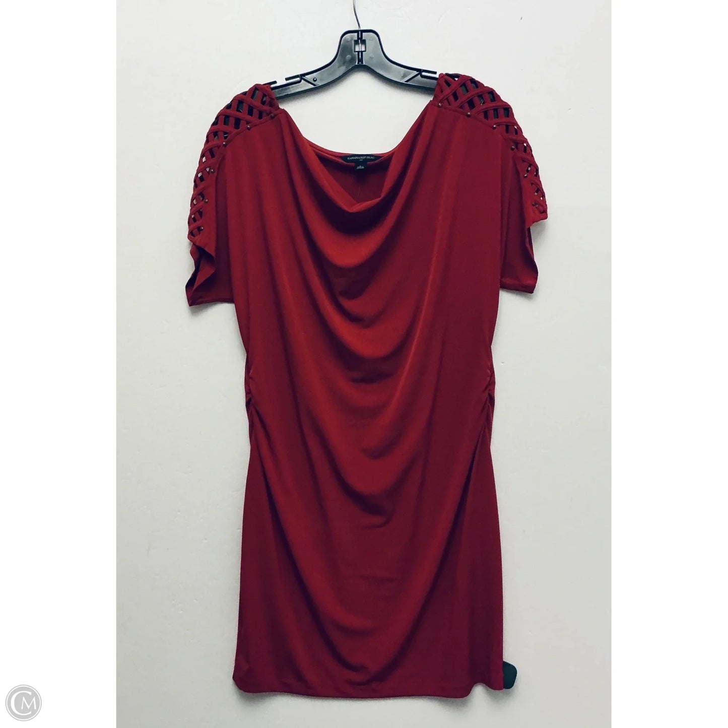 Dress Casual Midi By Banana Republic In Red, Size: L