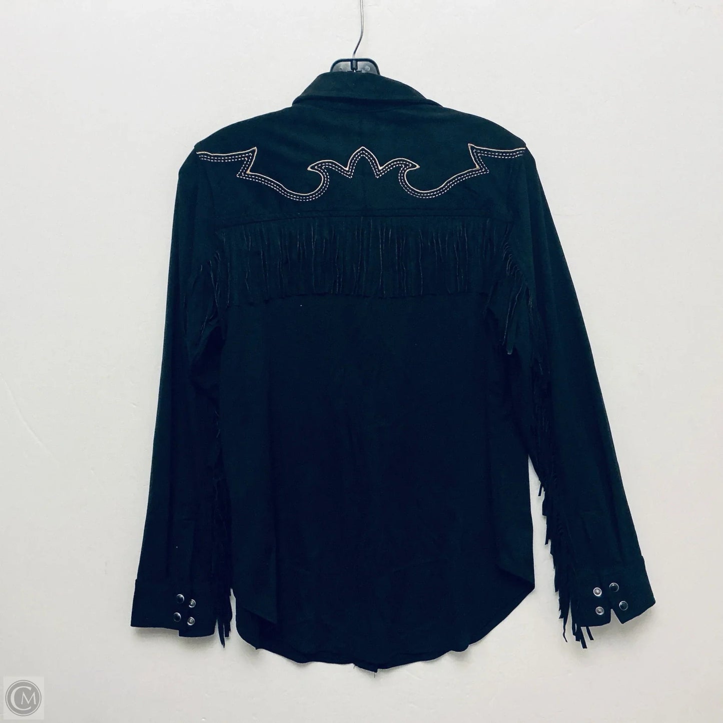 Top Long Sleeve By Clothes Mentor In Black, Size: L