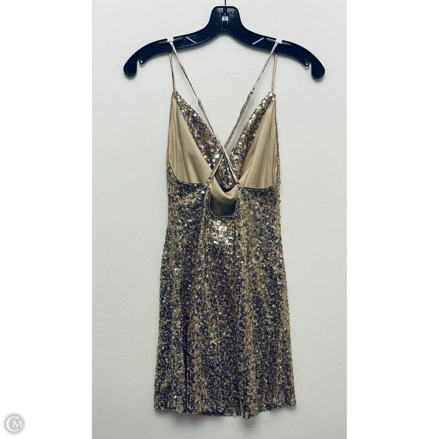Dress Party Short By Lulus In Gold, Size: Xs