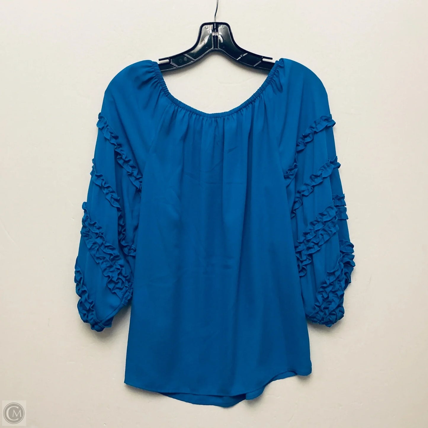Top Long Sleeve By Joseph Ribkoff In Blue, Size: S