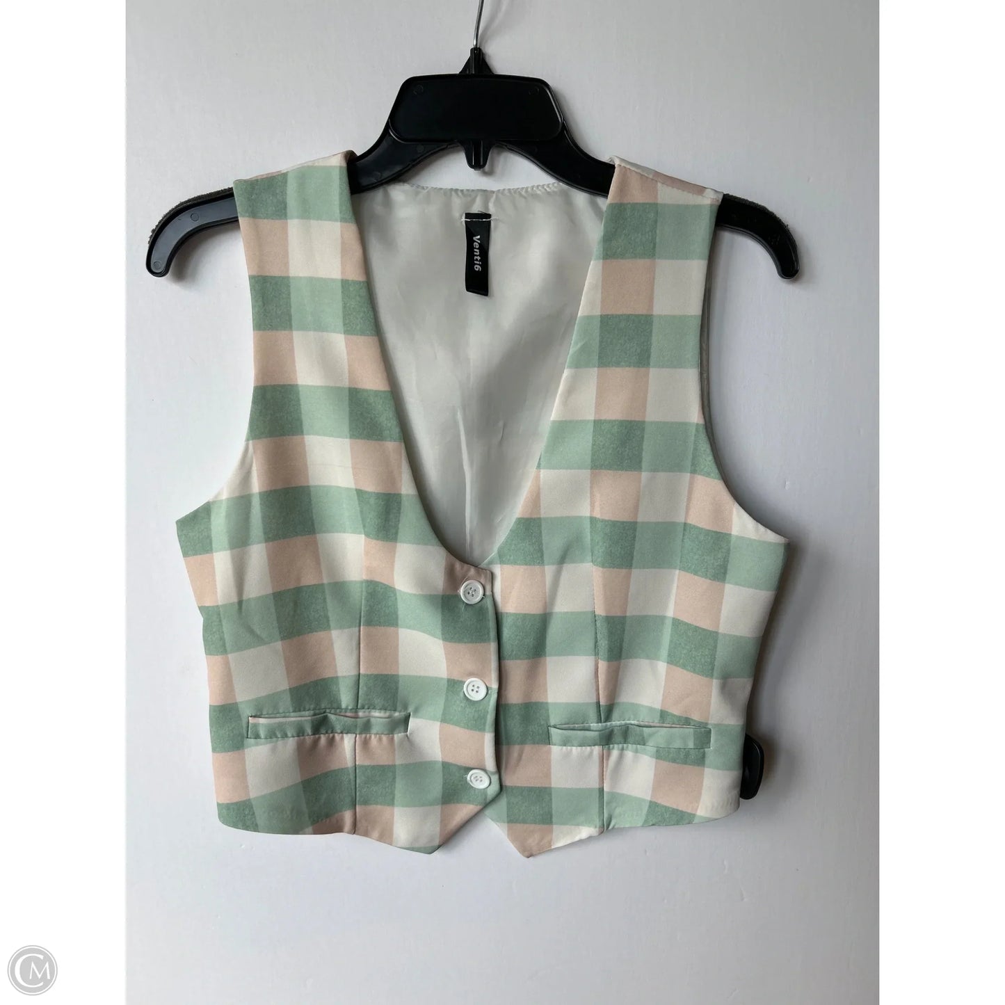 Shorts Set By Venti6 In Plaid Pattern, Size: M