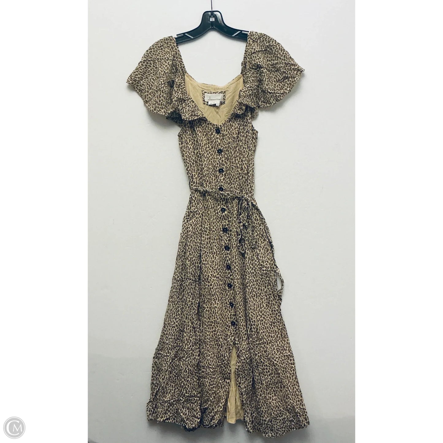 Dress Casual Maxi By Anthropologie In Animal Print, Size: S
